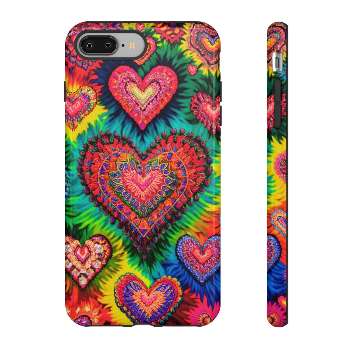 Tough Phone Case :" Eclectic Elegance Phone Case Collection" ( Hearts patterns)