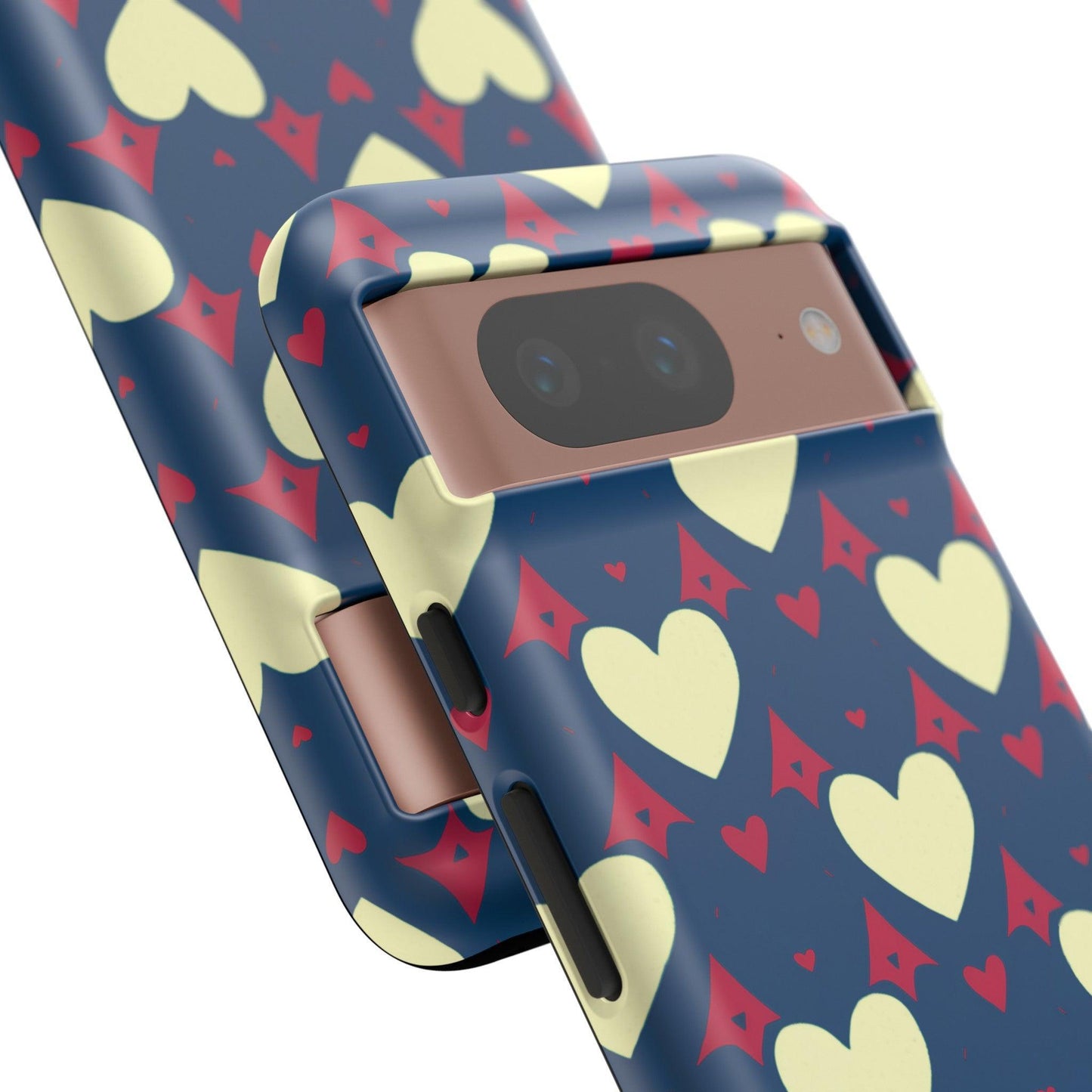 Tough Phone Case :" Eclectic Elegance Phone Case Collection" ( Hearts patterns)