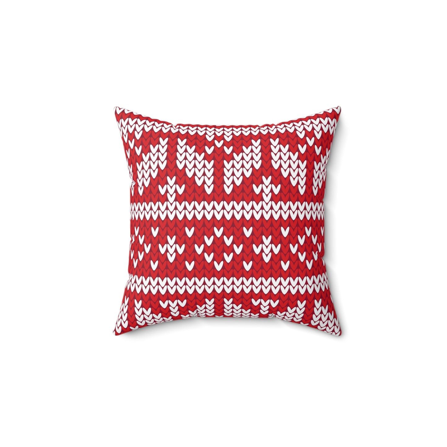 Christmas Knitted Style  Design Square Pillow