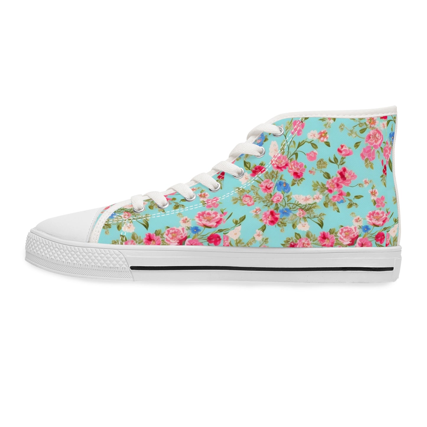 Awesome Floral Design High Top Sneakers