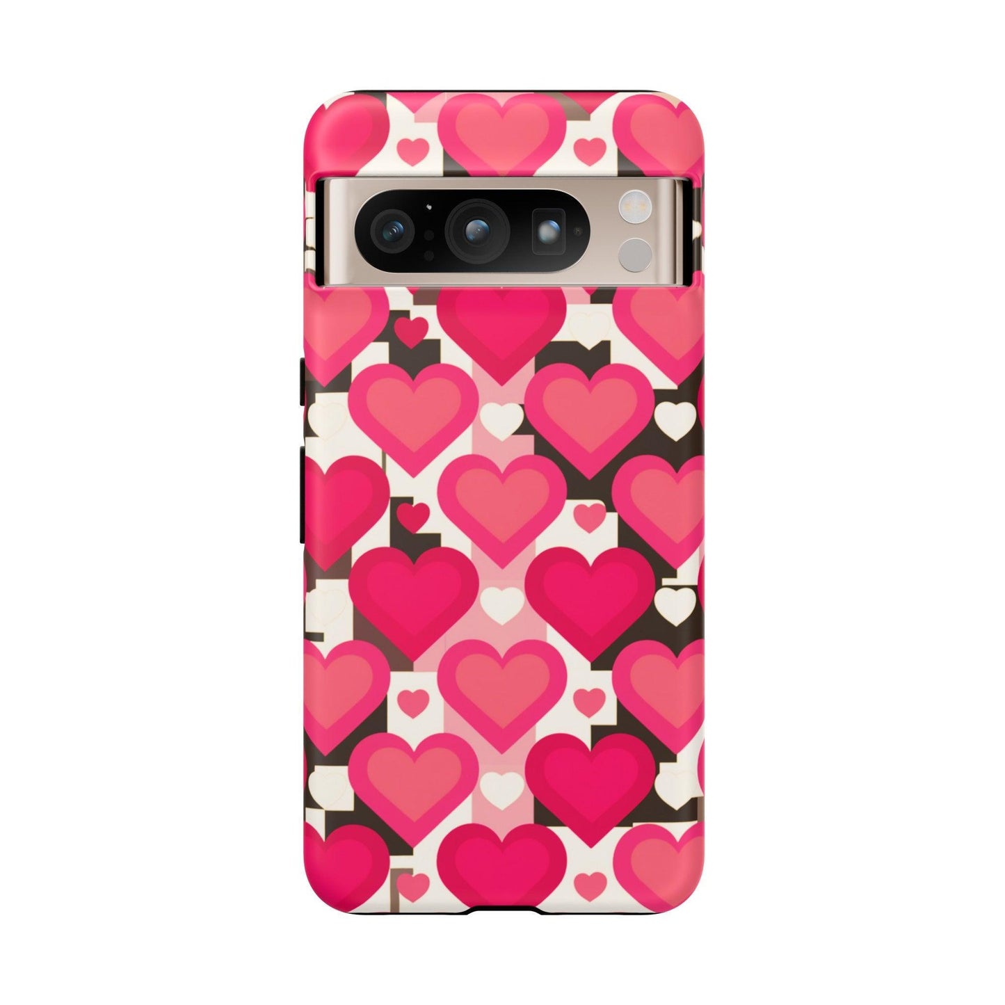 Tough Phone Case :" Eclectic Elegance Phone Case Collection" ( Hearts patterns)