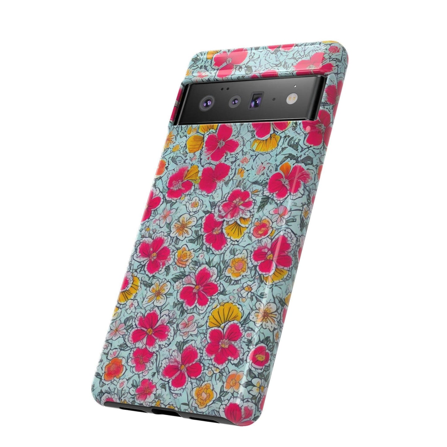 Tough Cellphone Case :" Eclectic Elegance Phone Case Collection" ( Floral patterns)