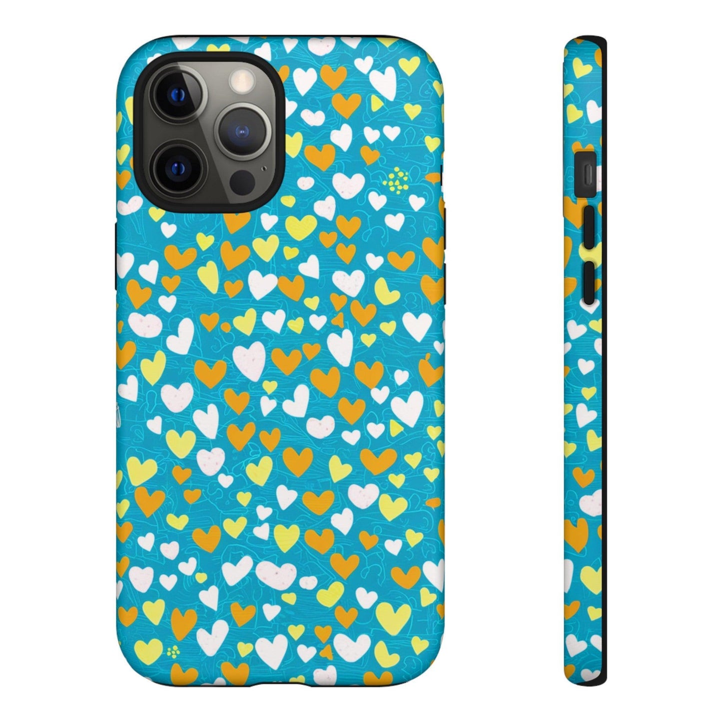 Tough Phone Case :" Eclectic Elegance Phone Case Collection" ( Hearts patterns)