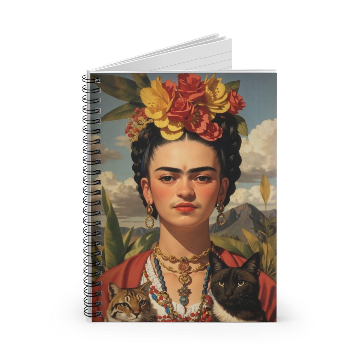 Frida Notebook for gift, Ideal for writing, planning, school, collegue a creative gift for students, friends, artist, women - Cosmic Creations by Karen