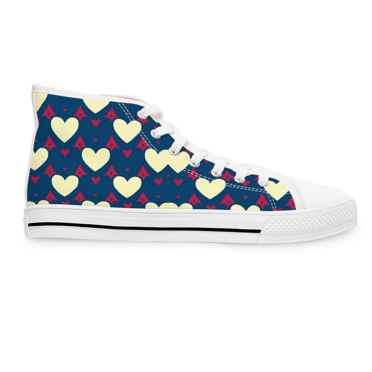 Awesome Hearts Design High Top Sneakers