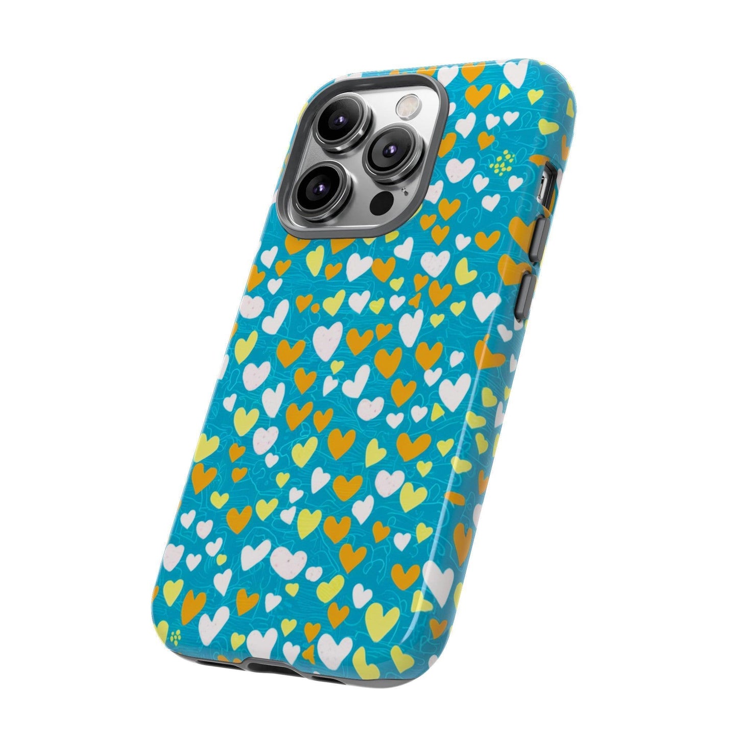 Tough Phone Case :" Eclectic Elegance Phone Case Collection" ( Hearts patterns)