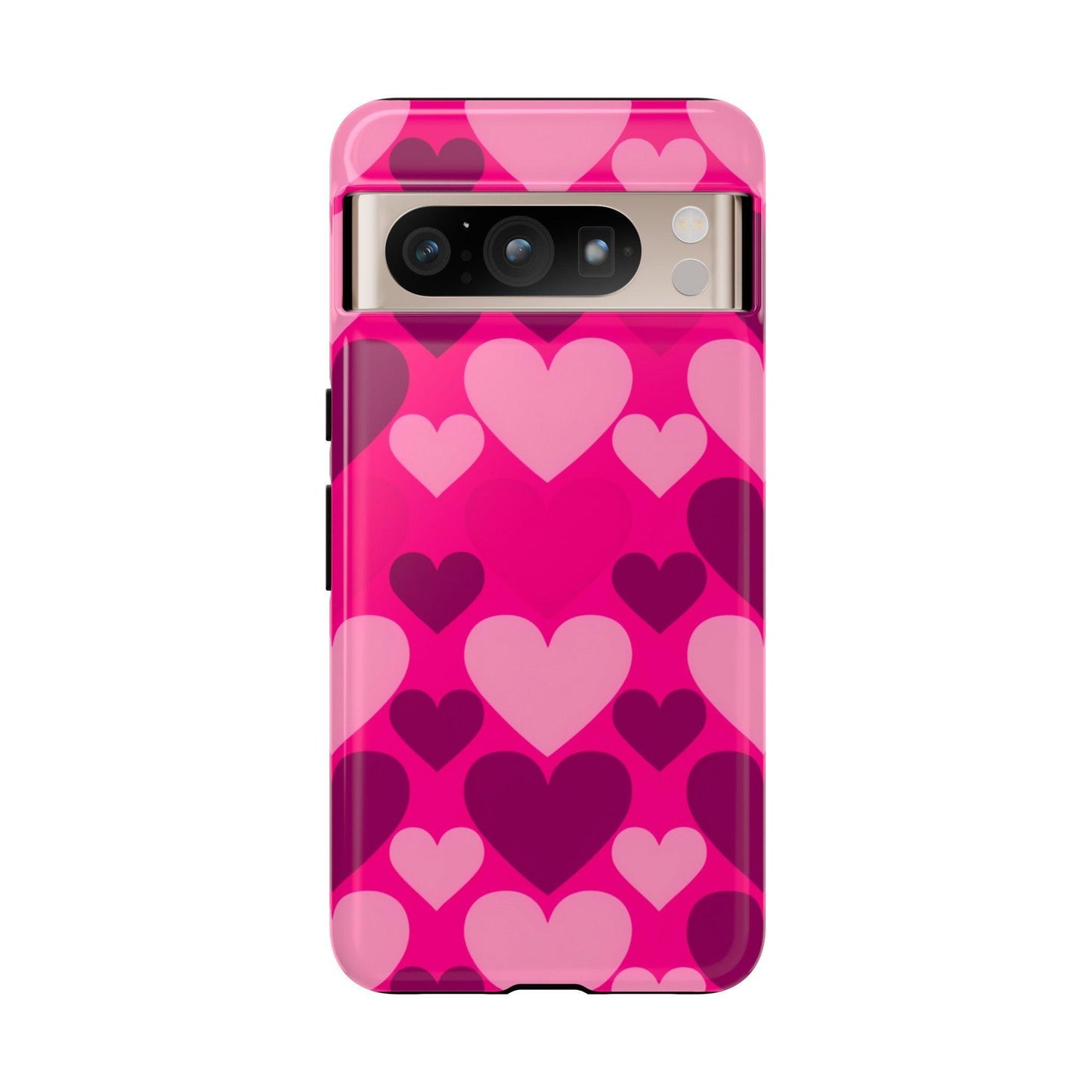 Tough Phone Case :" Eclectic Elegance Phone Case Collection" ( Hearts patterns)