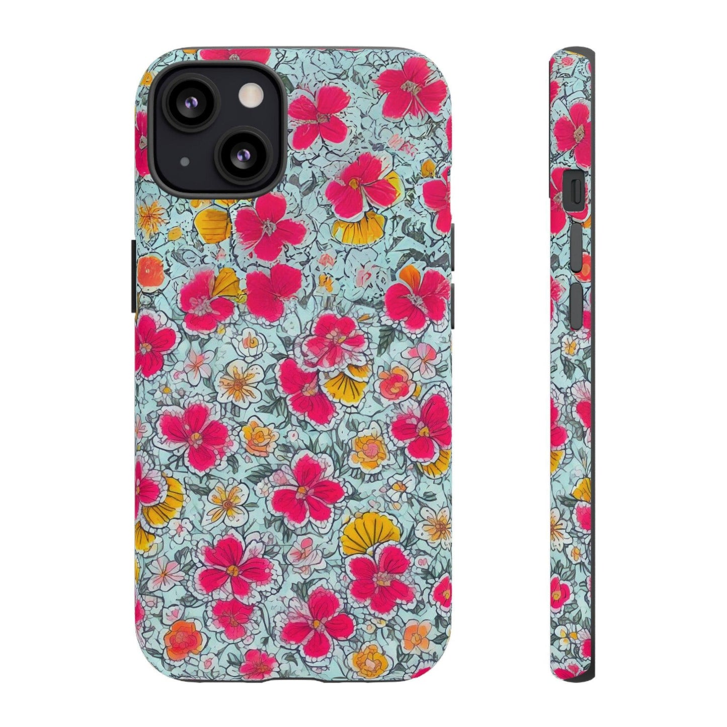 Tough Cellphone Case :" Eclectic Elegance Phone Case Collection" ( Floral patterns)