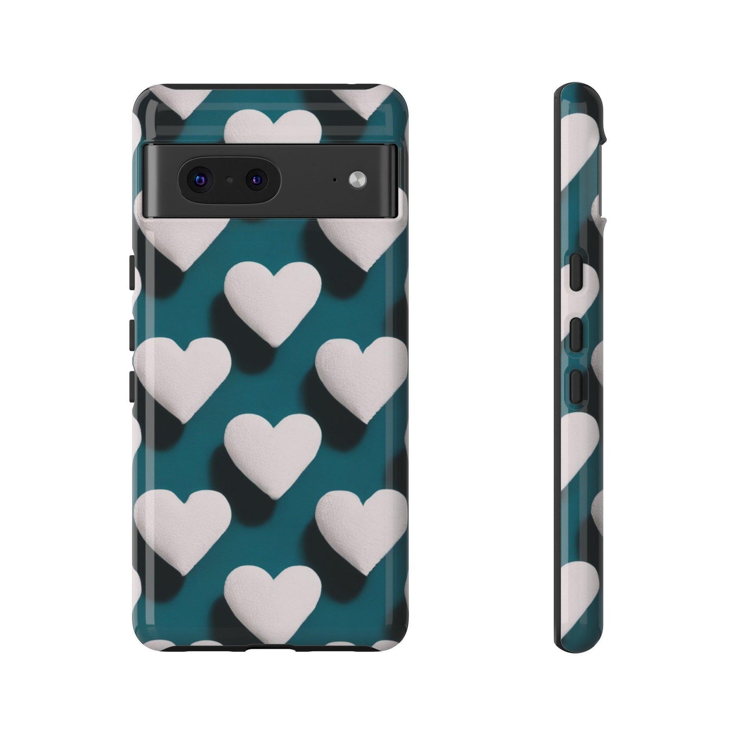 Tough Phone Case :" Eclectic Elegance Phone Case Collection" ( Hearts patterns)