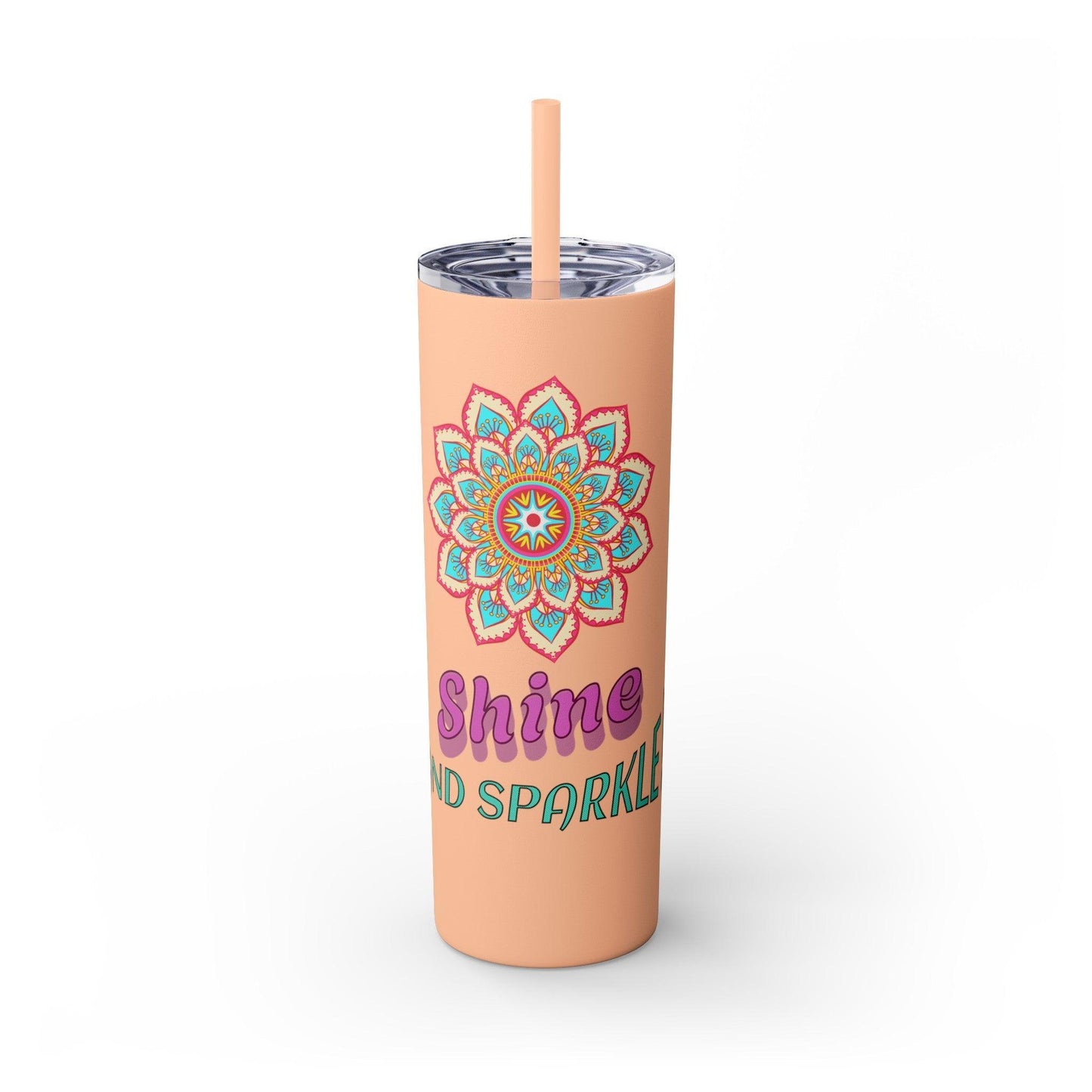 Skinny Tumbler with Straw, 20oz - Cosmic Creations by Karen