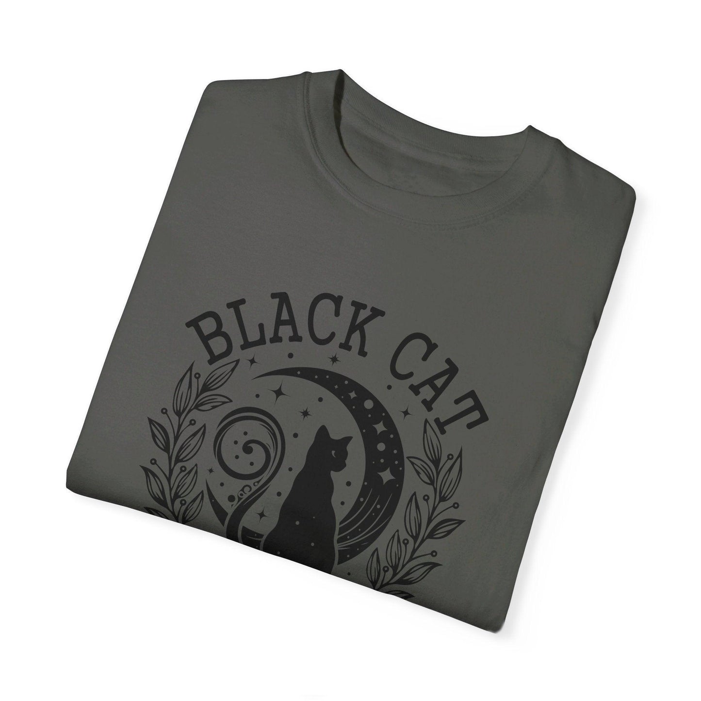 Black Cat Social Club Garment-Dyed T-Shirt - Cosmic Creations by Karen