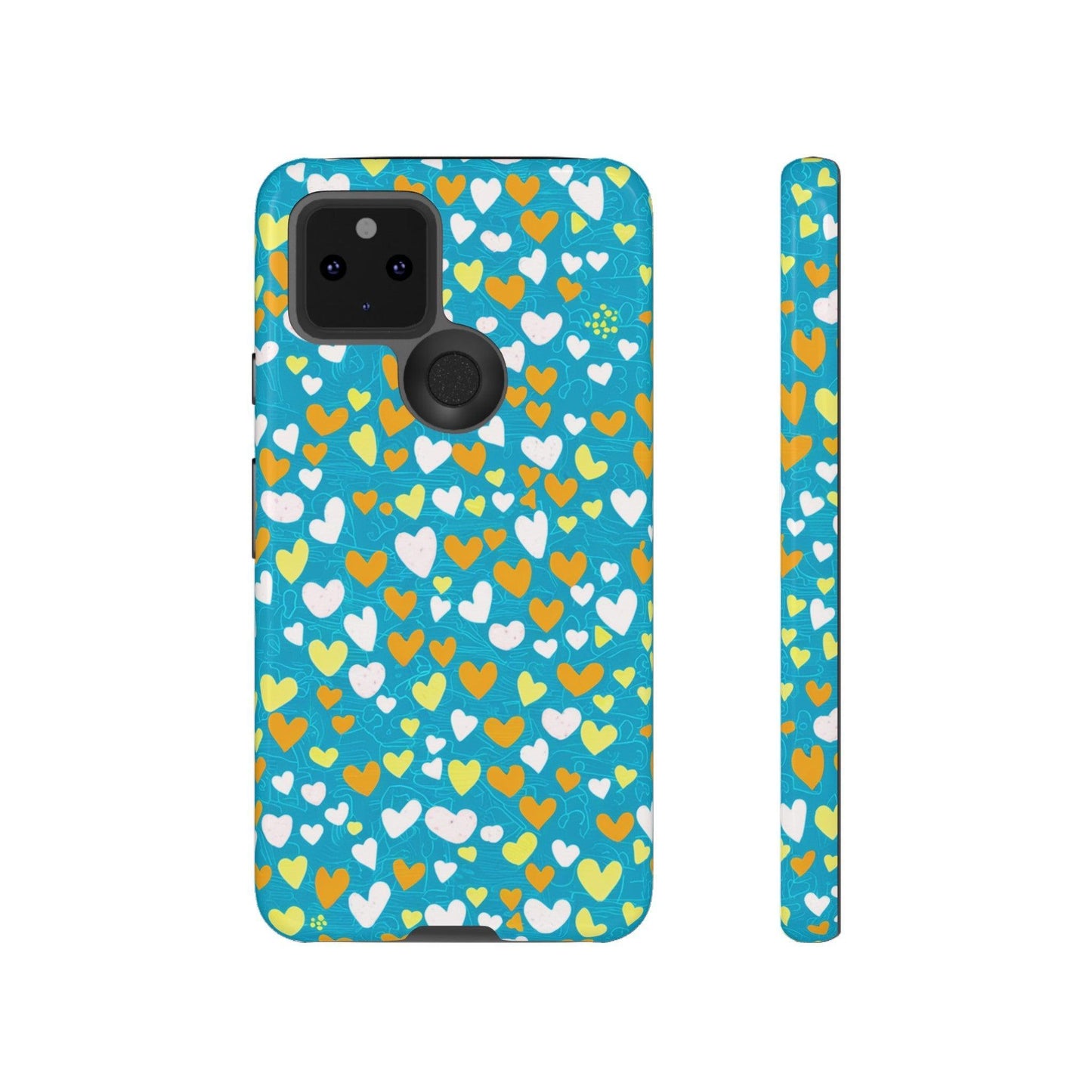 Tough Phone Case :" Eclectic Elegance Phone Case Collection" ( Hearts patterns)