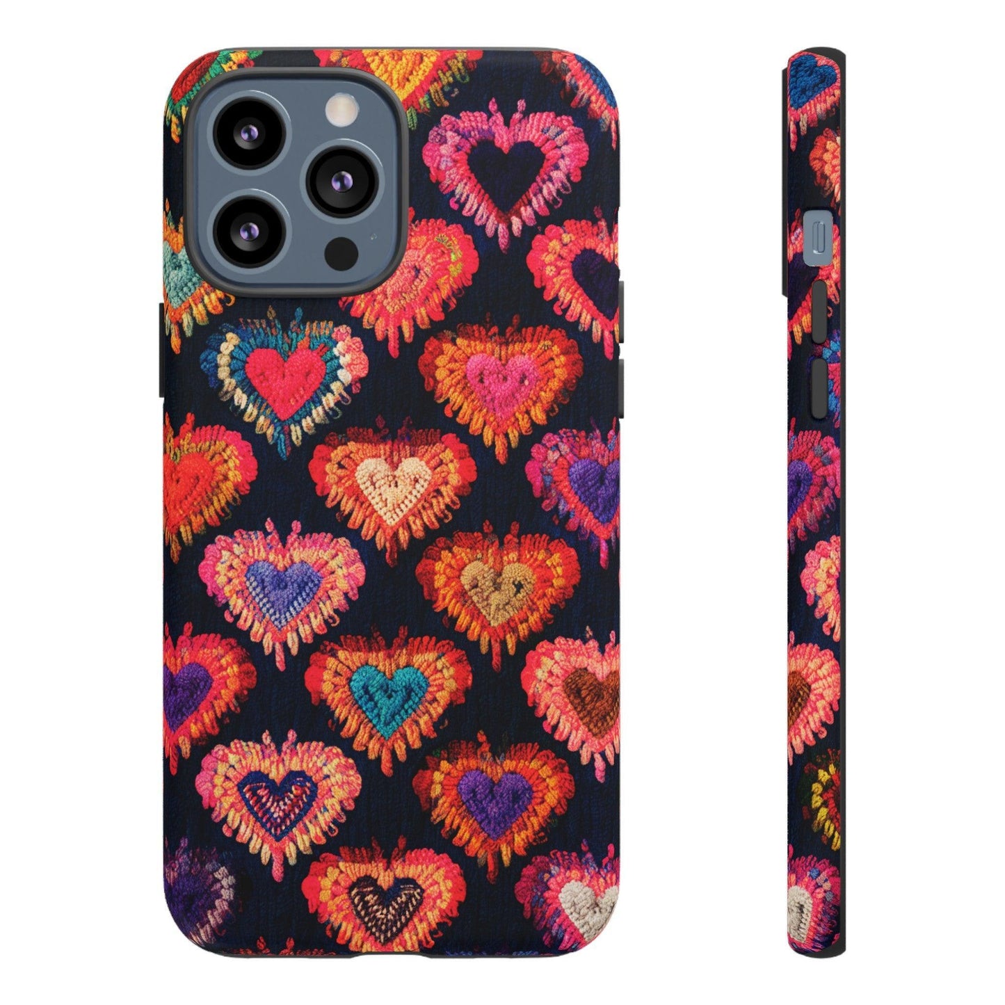 Tough Phone Case :" Eclectic Elegance Phone Case Collection" ( Hearts patterns)