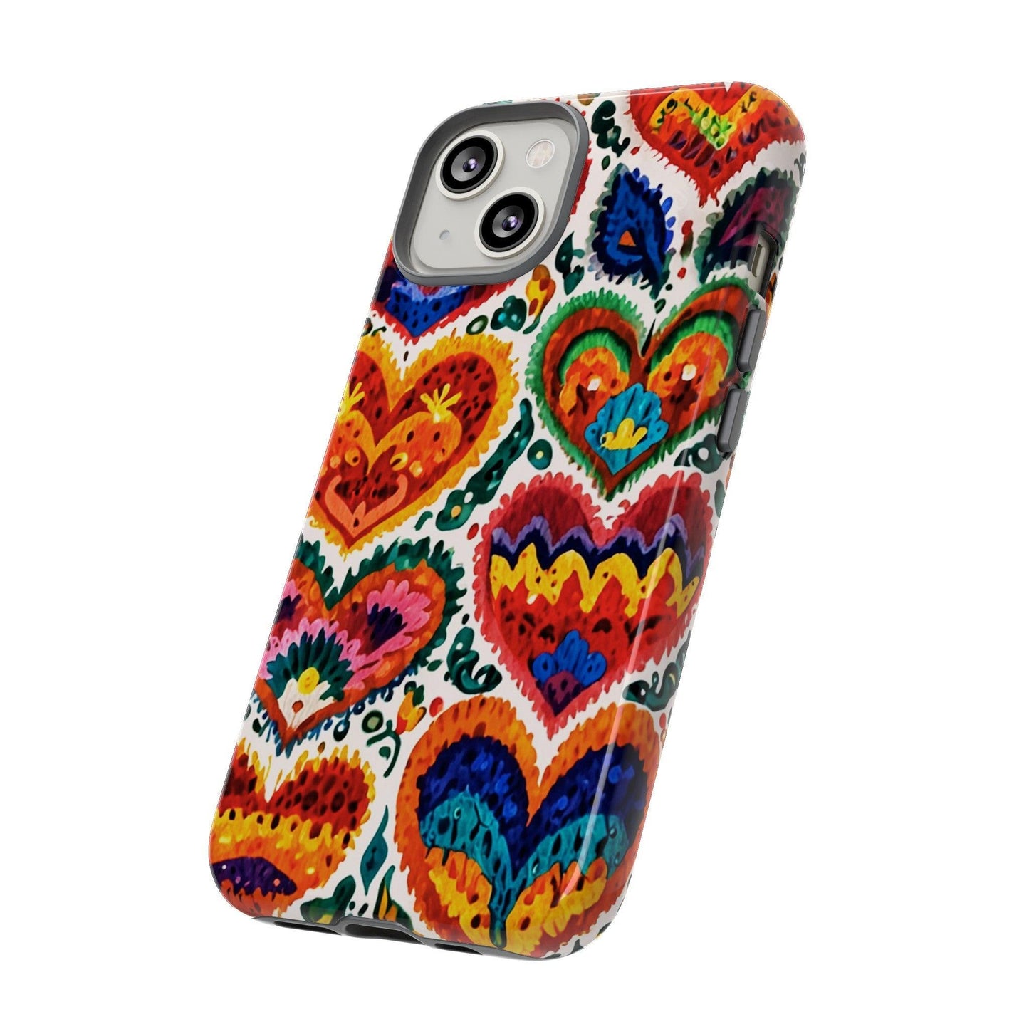 Tough Phone Case :" Eclectic Elegance Phone Case Collection" ( Hearts patterns)