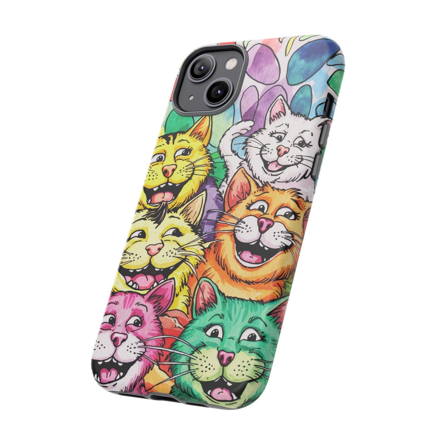 Cat Lovers Collection Tough Cellphone Case - Cosmic Creations by Karen