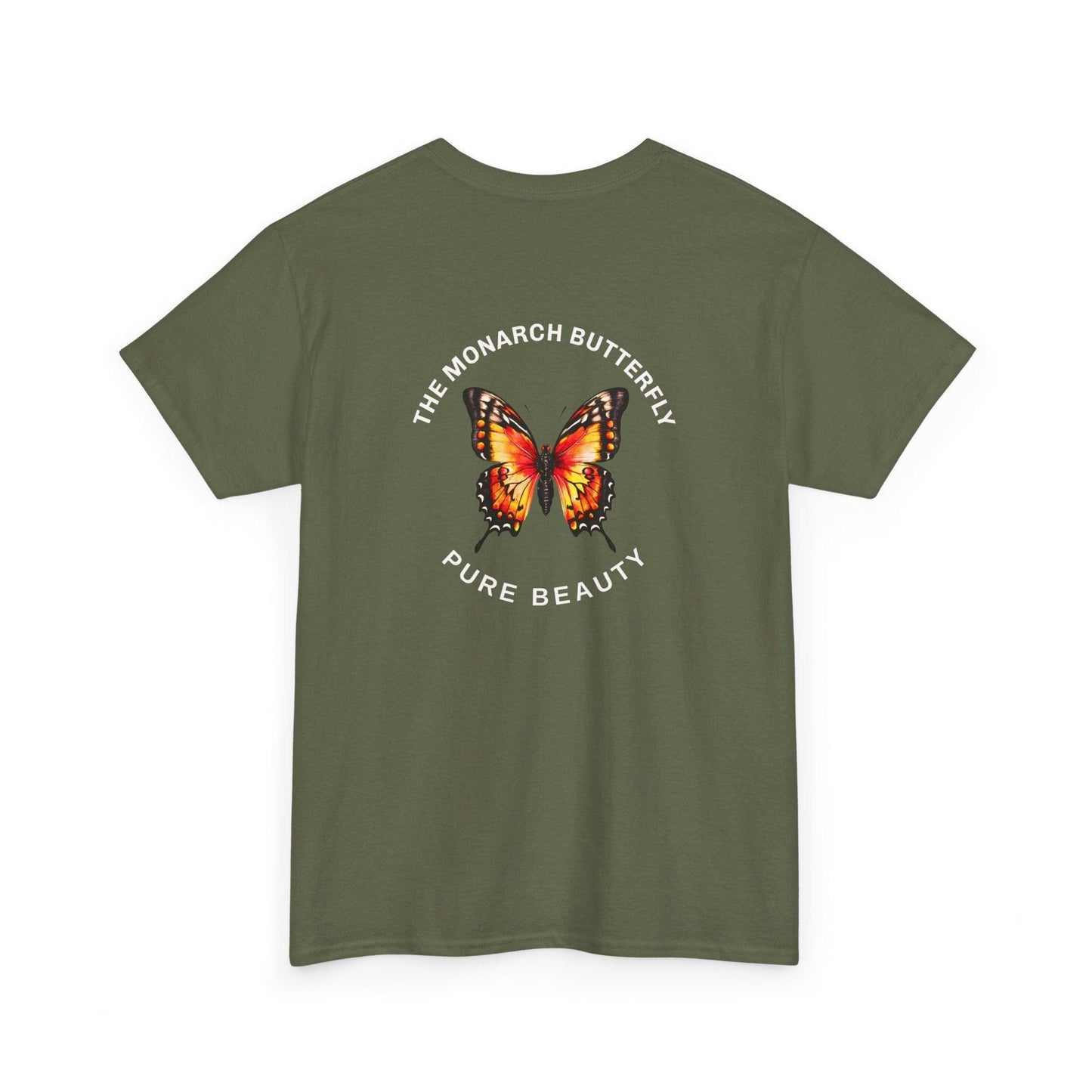 Camiseta unisex de algodón pesado: "La colección Mariposa Monarca"