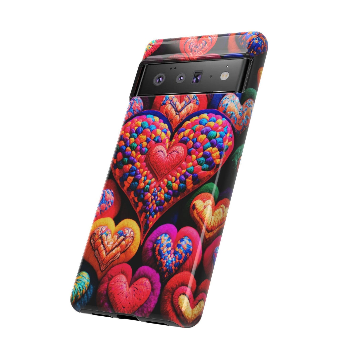 Tough Phone Case :" Eclectic Elegance Phone Case Collection" ( Hearts patterns)