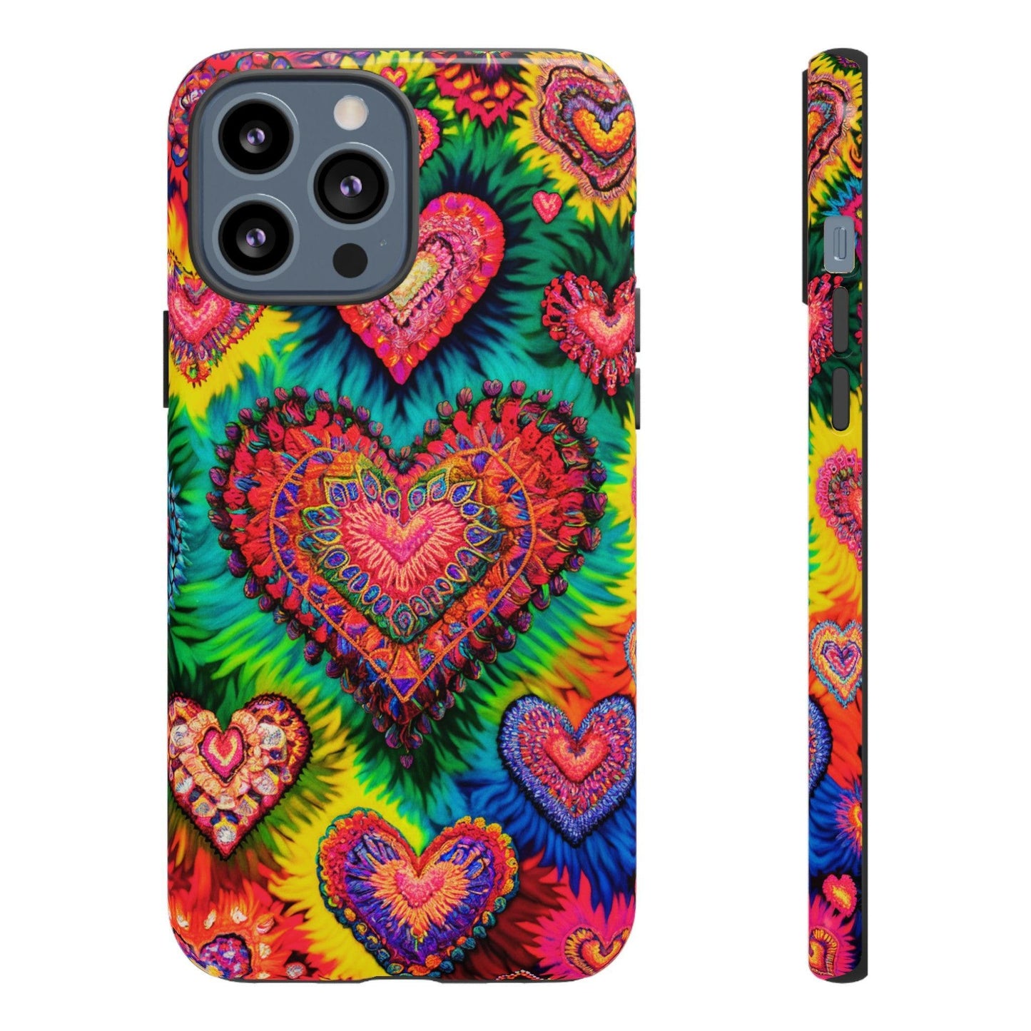 Tough Phone Case :" Eclectic Elegance Phone Case Collection" ( Hearts patterns)