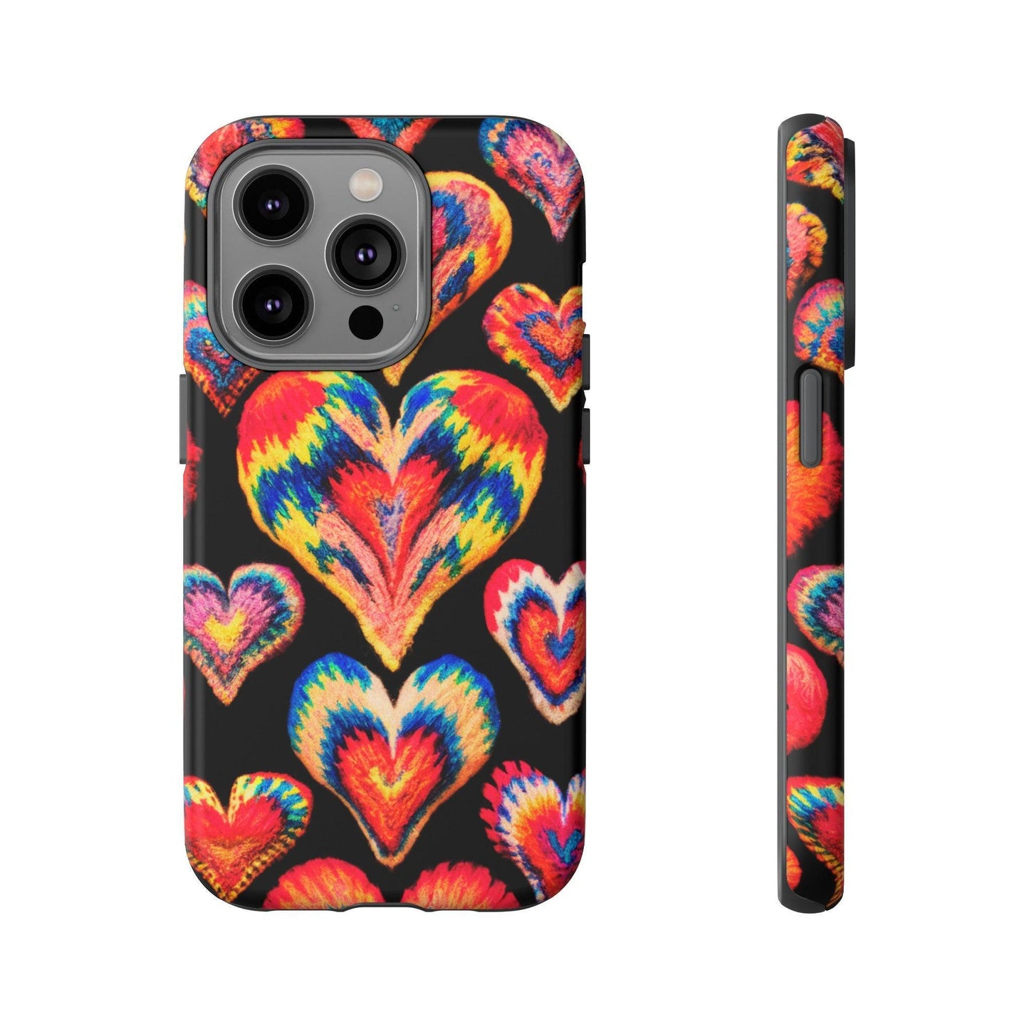 Tough Phone Case :" Eclectic Elegance Phone Case Collection" ( Hearts patterns)