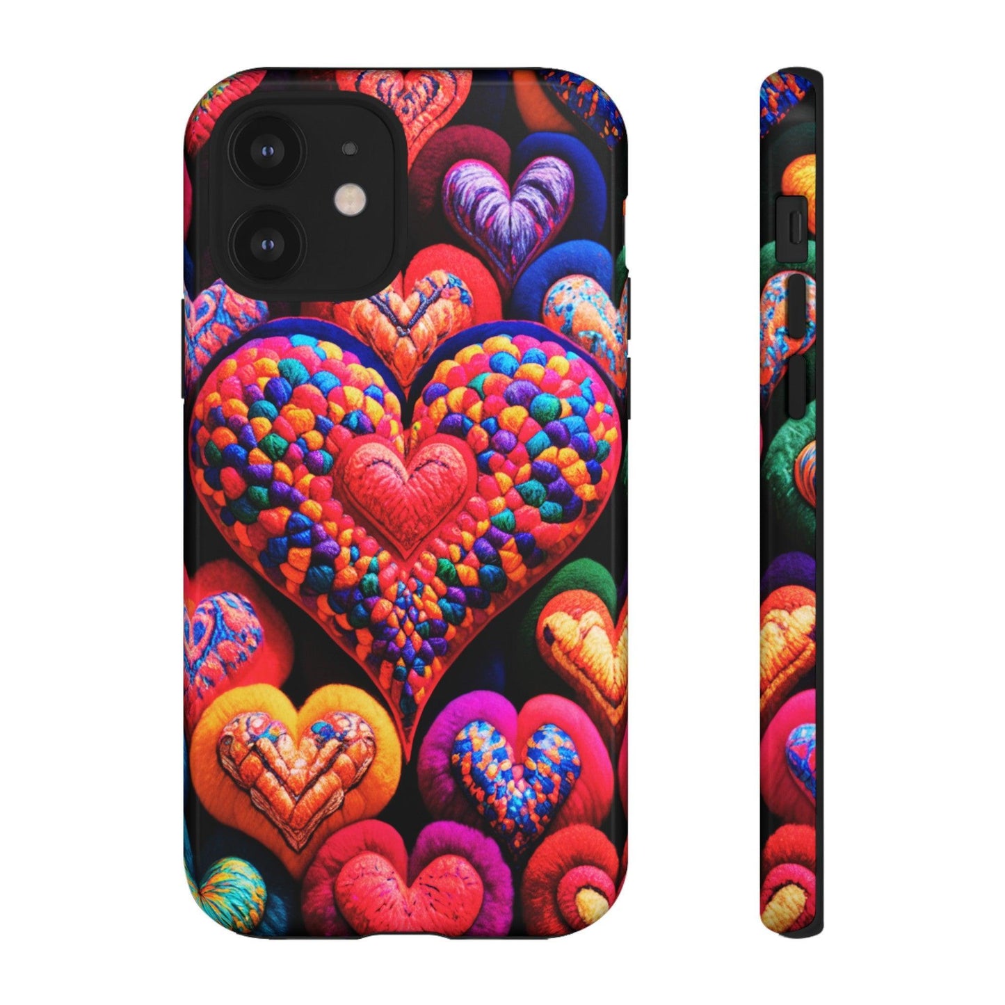 Tough Phone Case :" Eclectic Elegance Phone Case Collection" ( Hearts patterns)