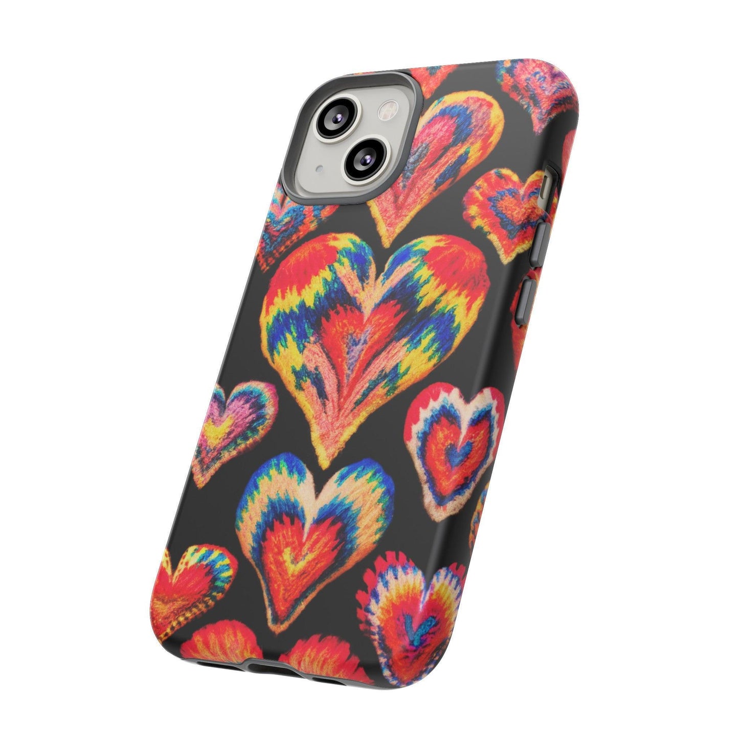 Tough Phone Case :" Eclectic Elegance Phone Case Collection" ( Hearts patterns)