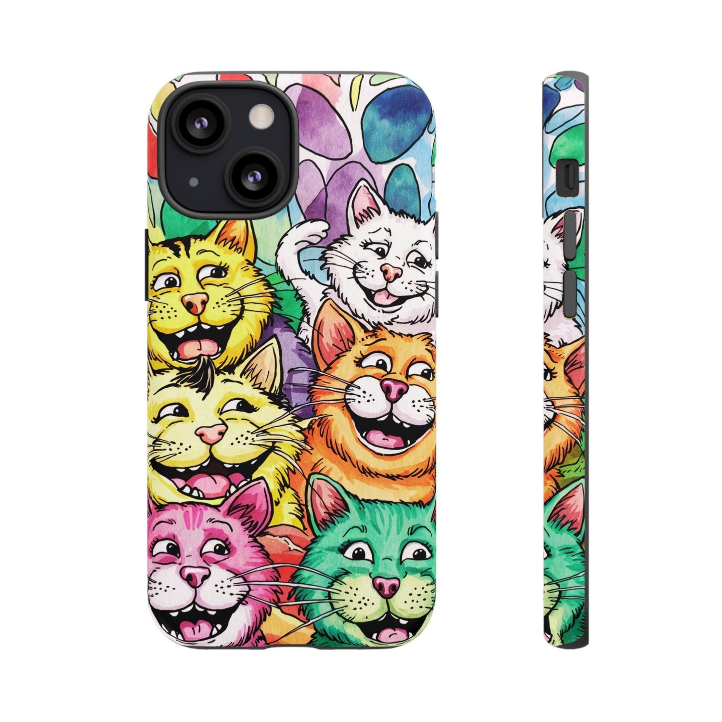 Cat Lovers Collection Tough Cellphone Case - Cosmic Creations by Karen