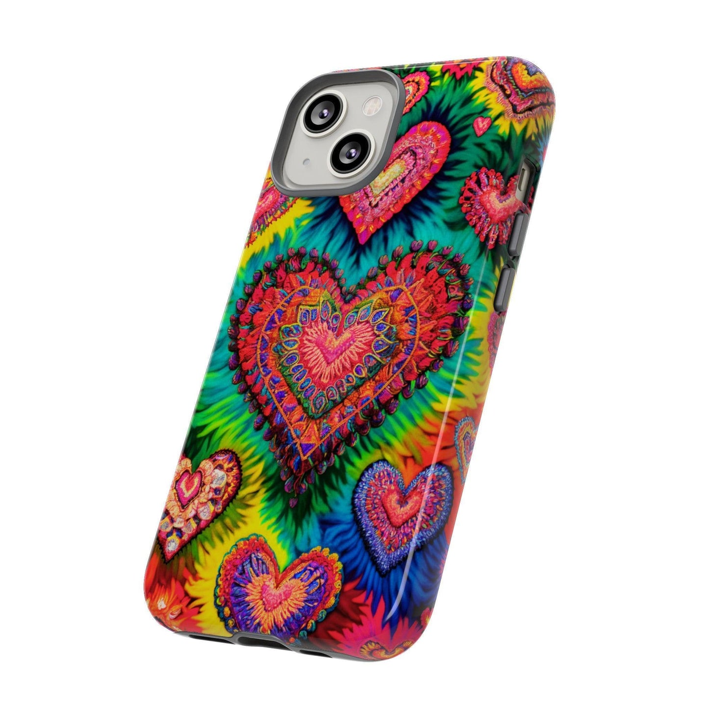 Tough Phone Case :" Eclectic Elegance Phone Case Collection" ( Hearts patterns)