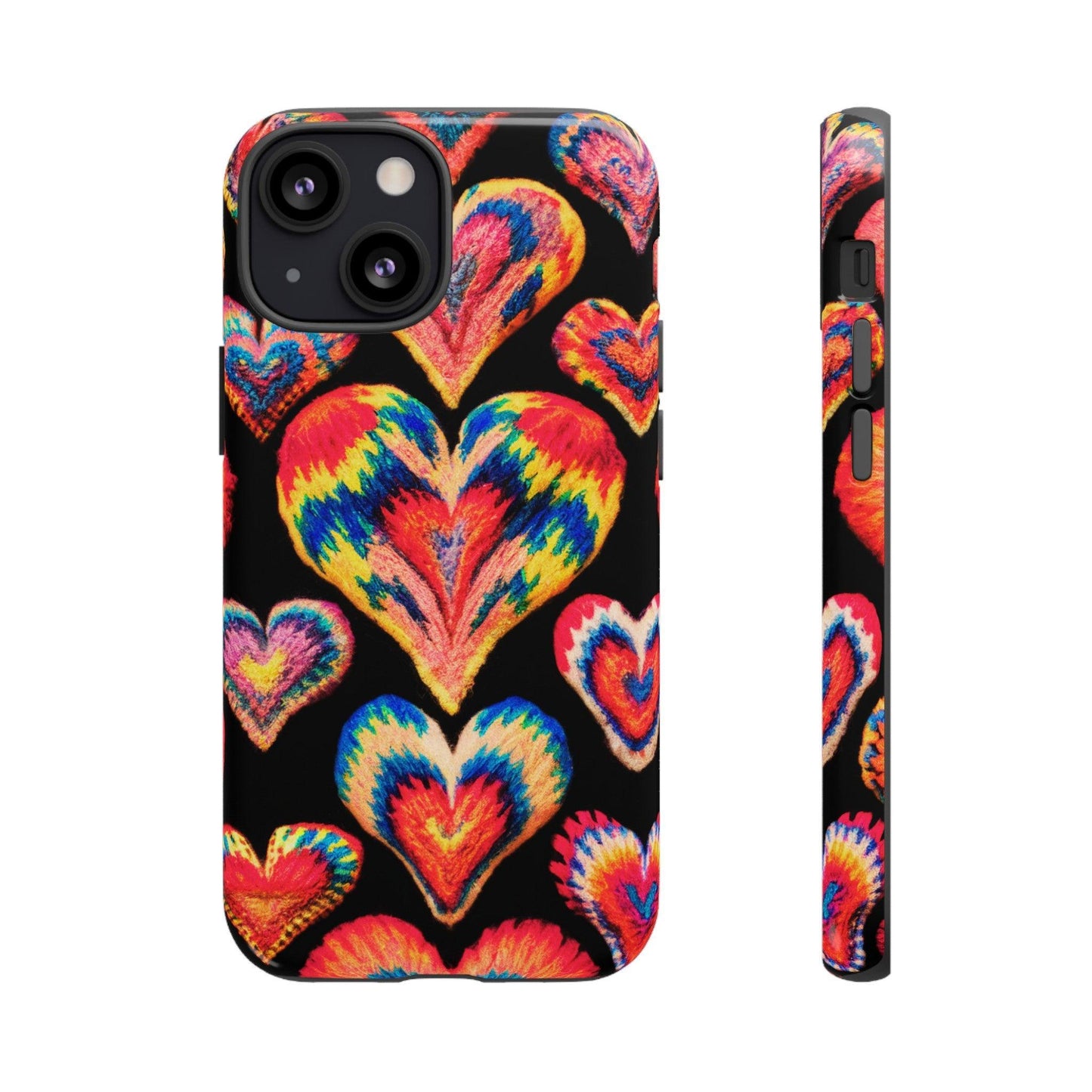 Tough Phone Case :" Eclectic Elegance Phone Case Collection" ( Hearts patterns)