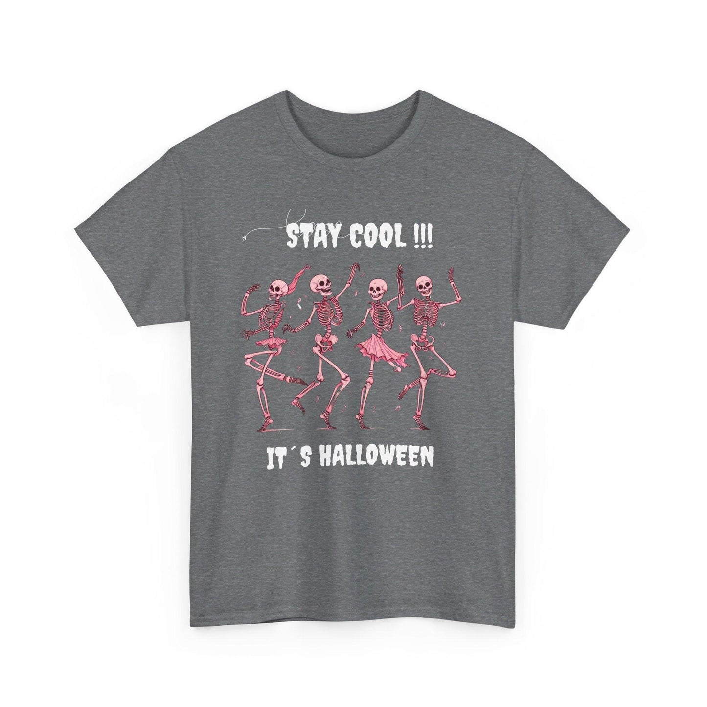 Unisex Heavy Cotton Tee - "Stay Cool, It's Halloween"