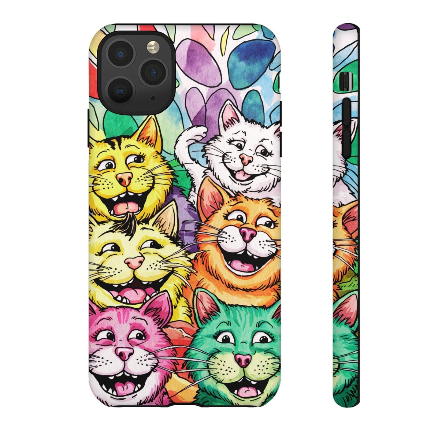 Cat Lovers Collection Tough Cellphone Case - Cosmic Creations by Karen