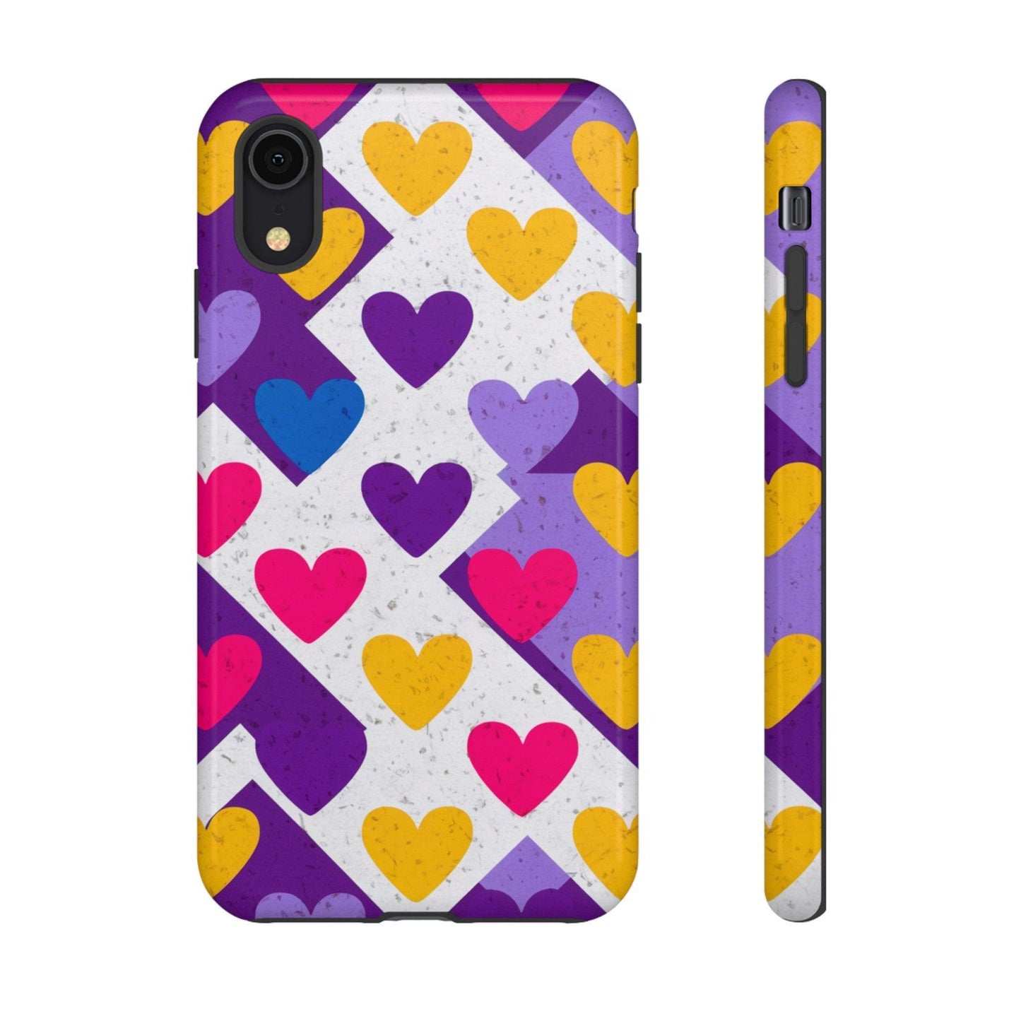 Tough Phone Case :" Eclectic Elegance Phone Case Collection" ( Hearts patterns)