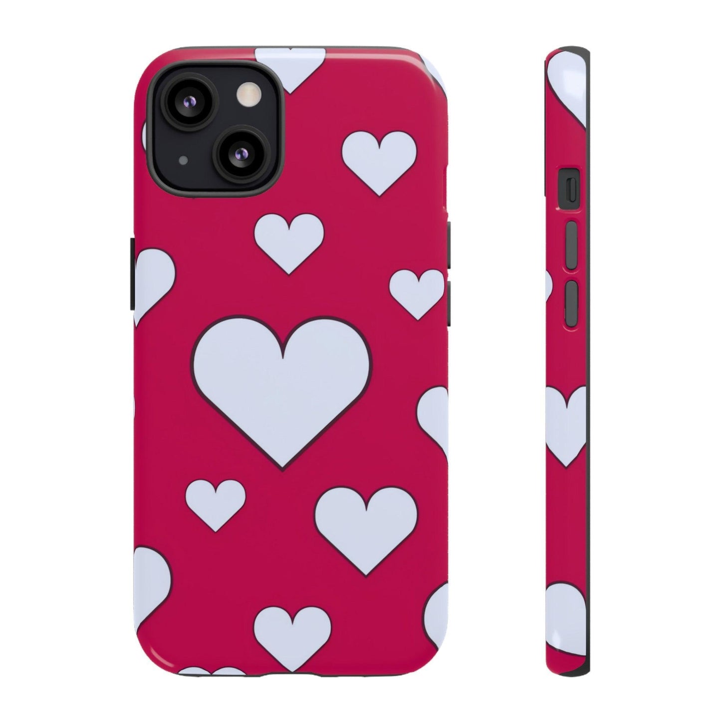 Tough Phone Case :" Eclectic Elegance Phone Case Collection" ( Hearts patterns)