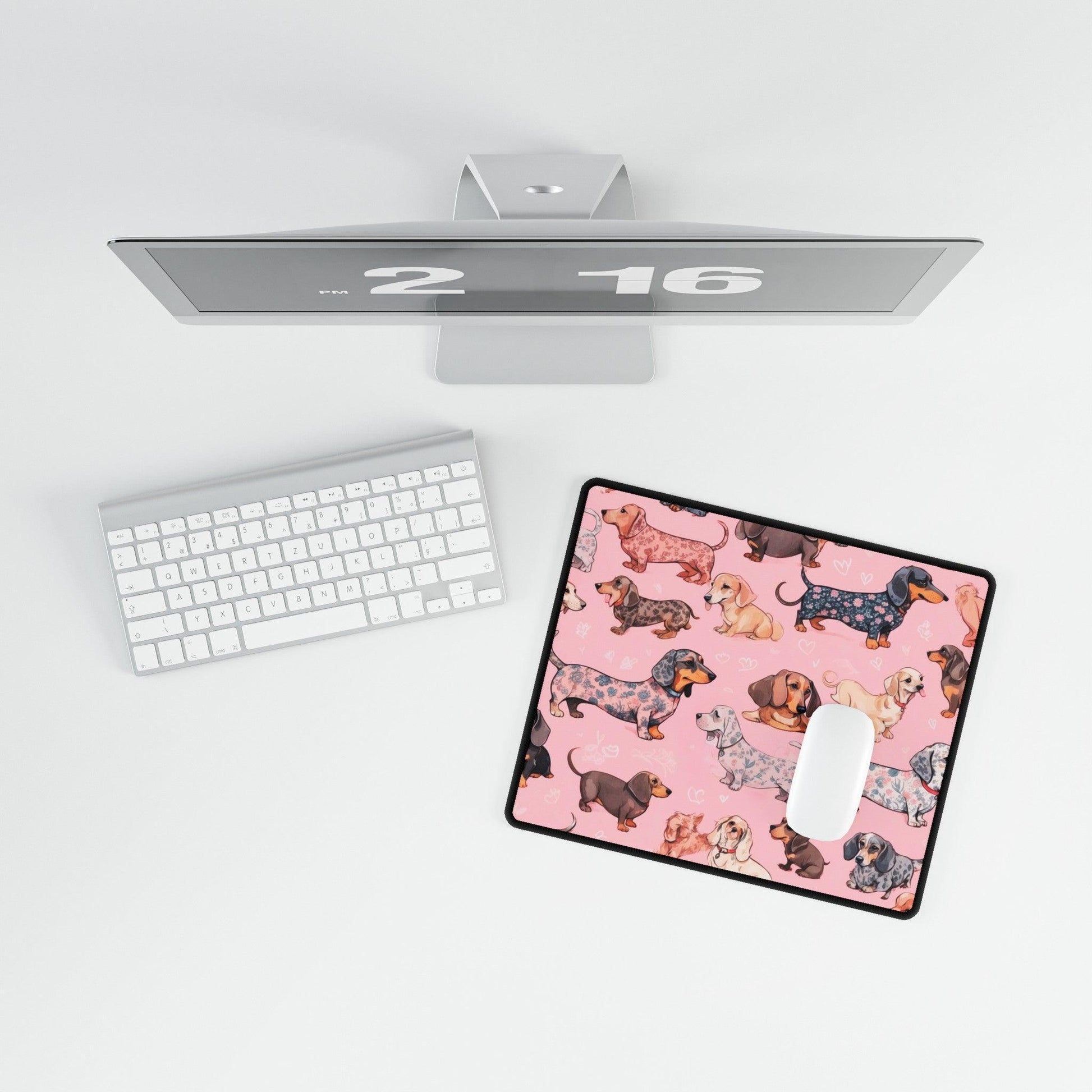 Puppy Love Desk Mat | Work, gaming, home office, perfect gift for dog lovers - Cosmic Creations by Karen