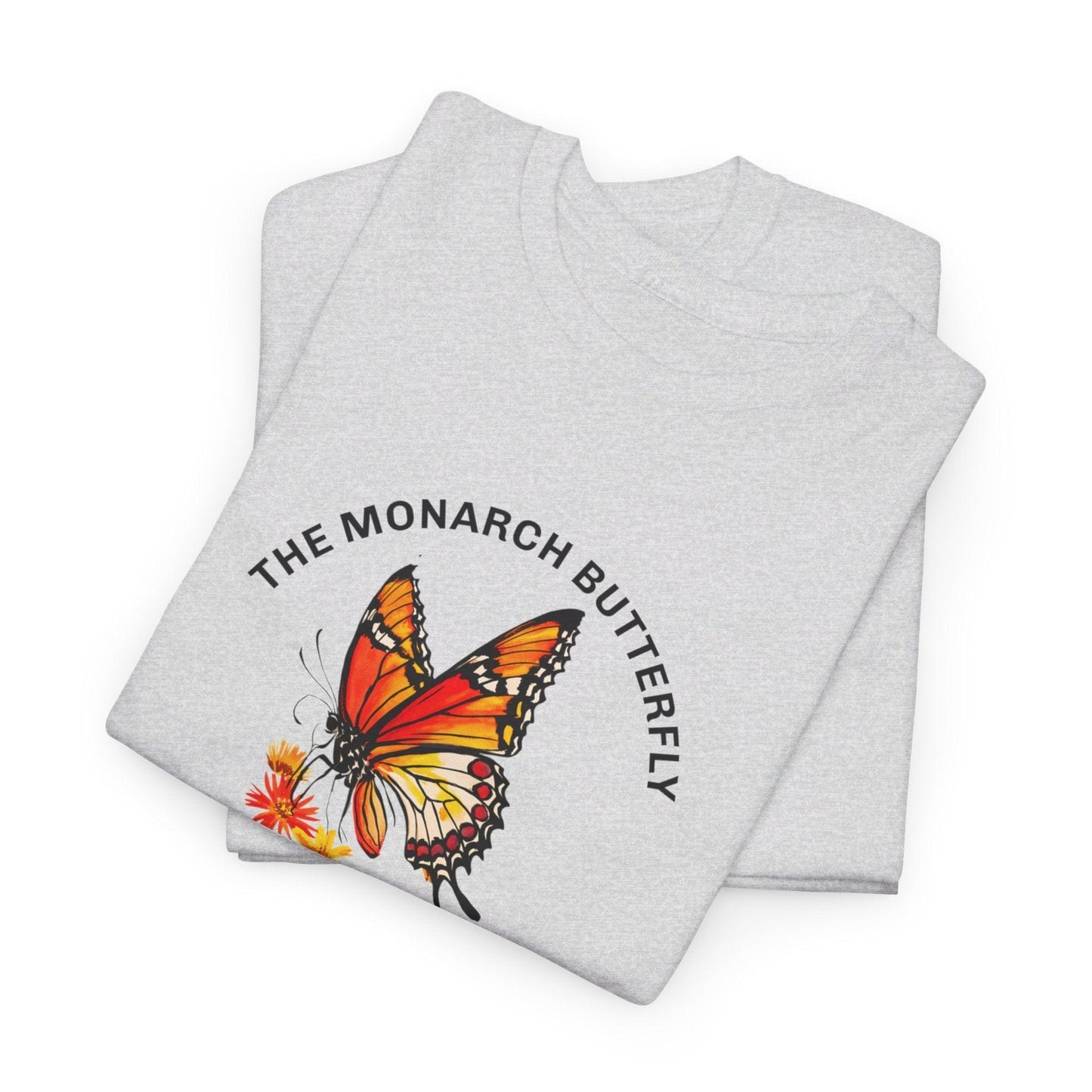 Camiseta unisex de algodón pesado: "La colección Mariposa Monarca"