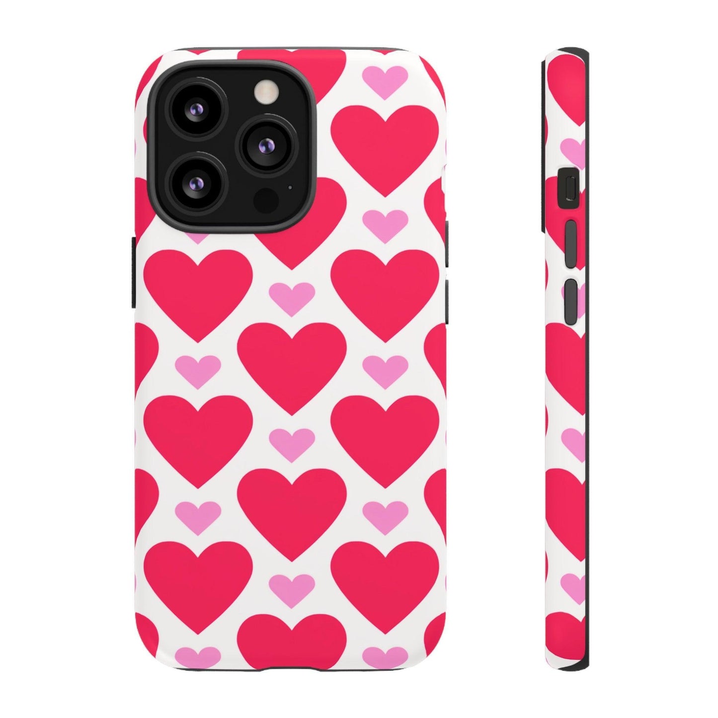 Tough Phone Case :" Eclectic Elegance Phone Case Collection" ( Hearts patterns)