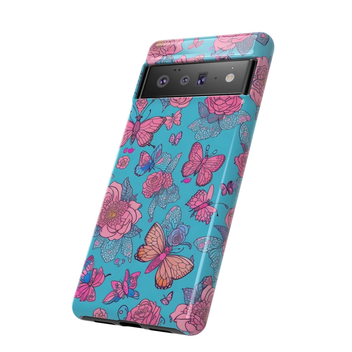 Tough Cellphone Case :" Eclectic Elegance Phone Case Collection" ( Floral patterns)