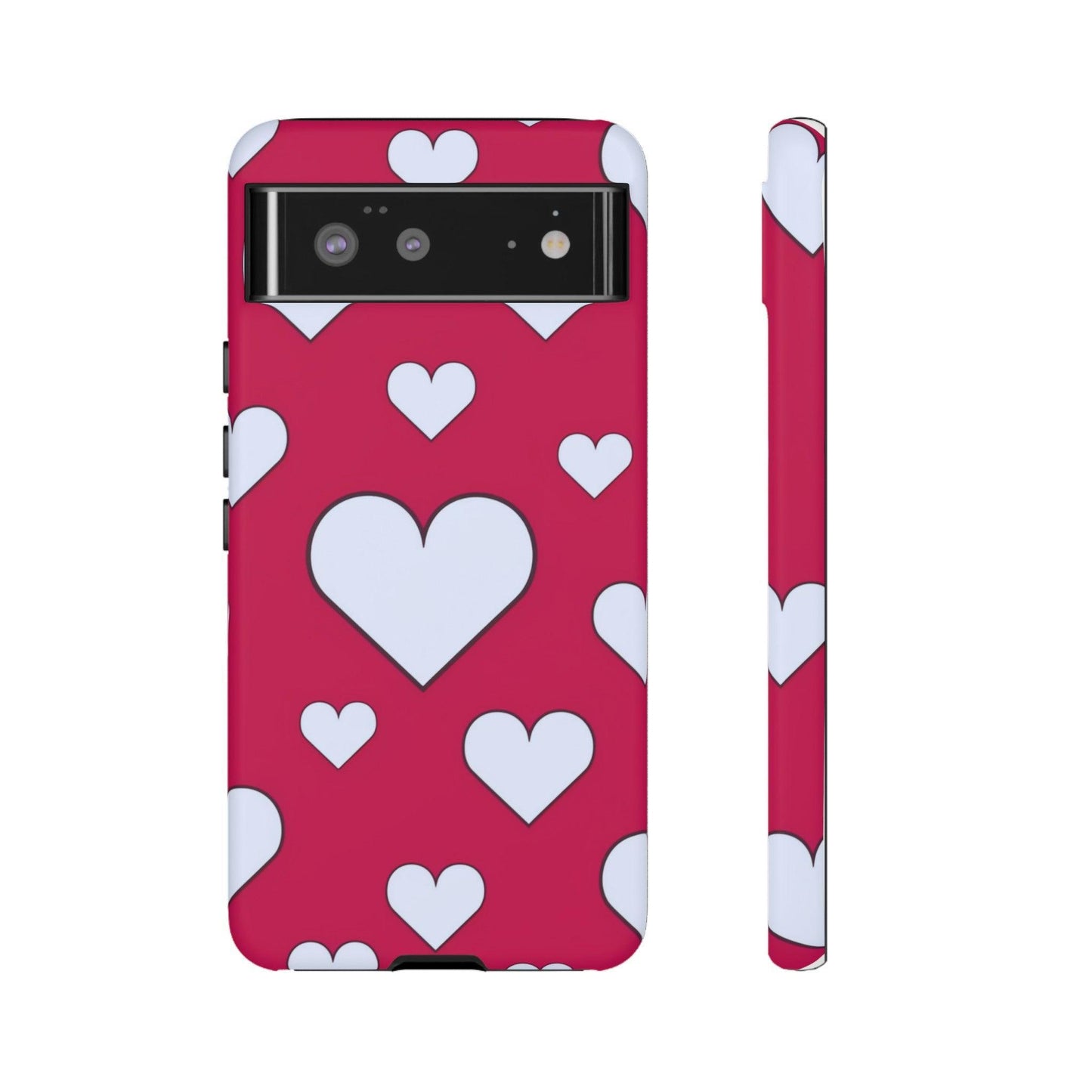 Tough Phone Case :" Eclectic Elegance Phone Case Collection" ( Hearts patterns)