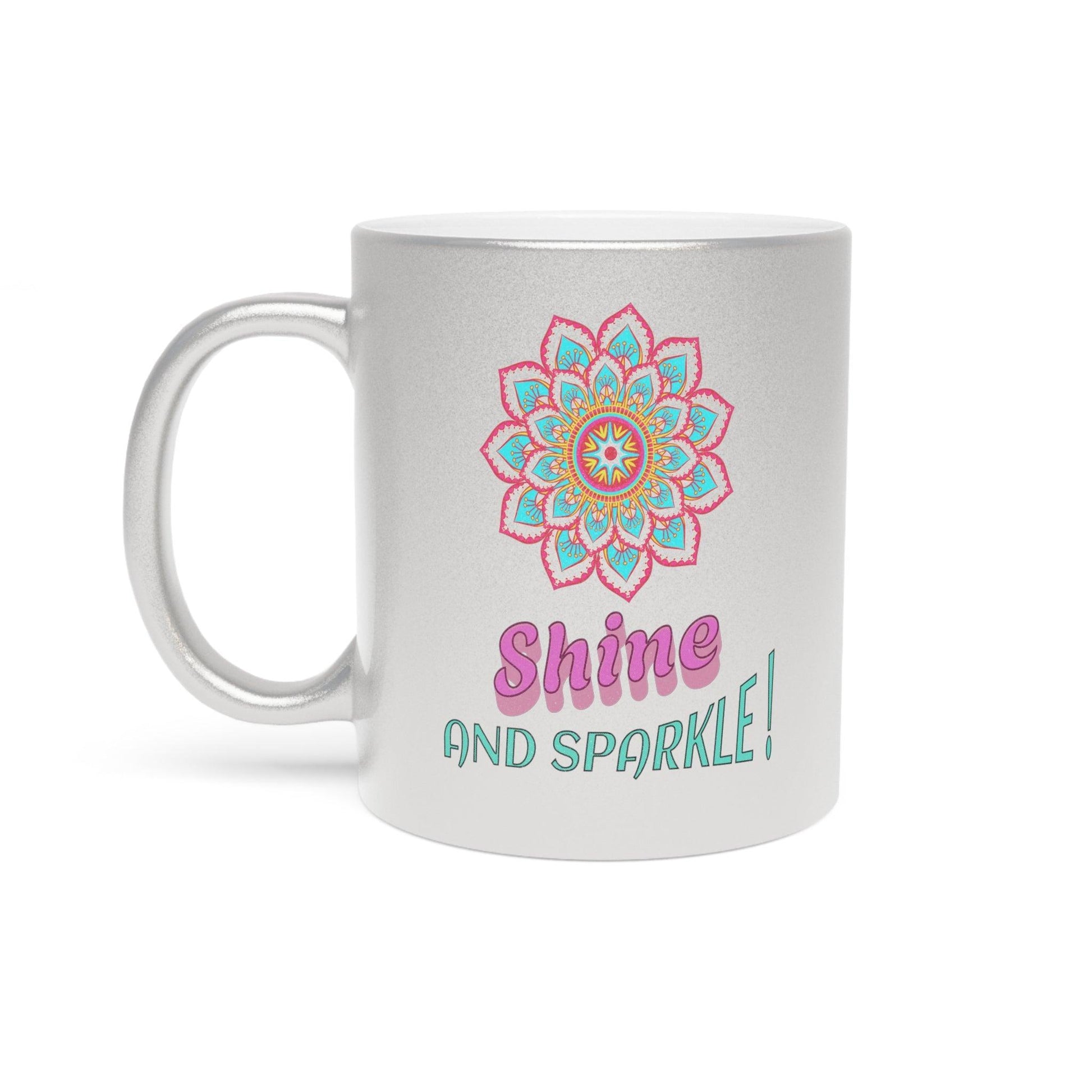 Metallic Mug (Silver) - Cosmic Creations by Karen