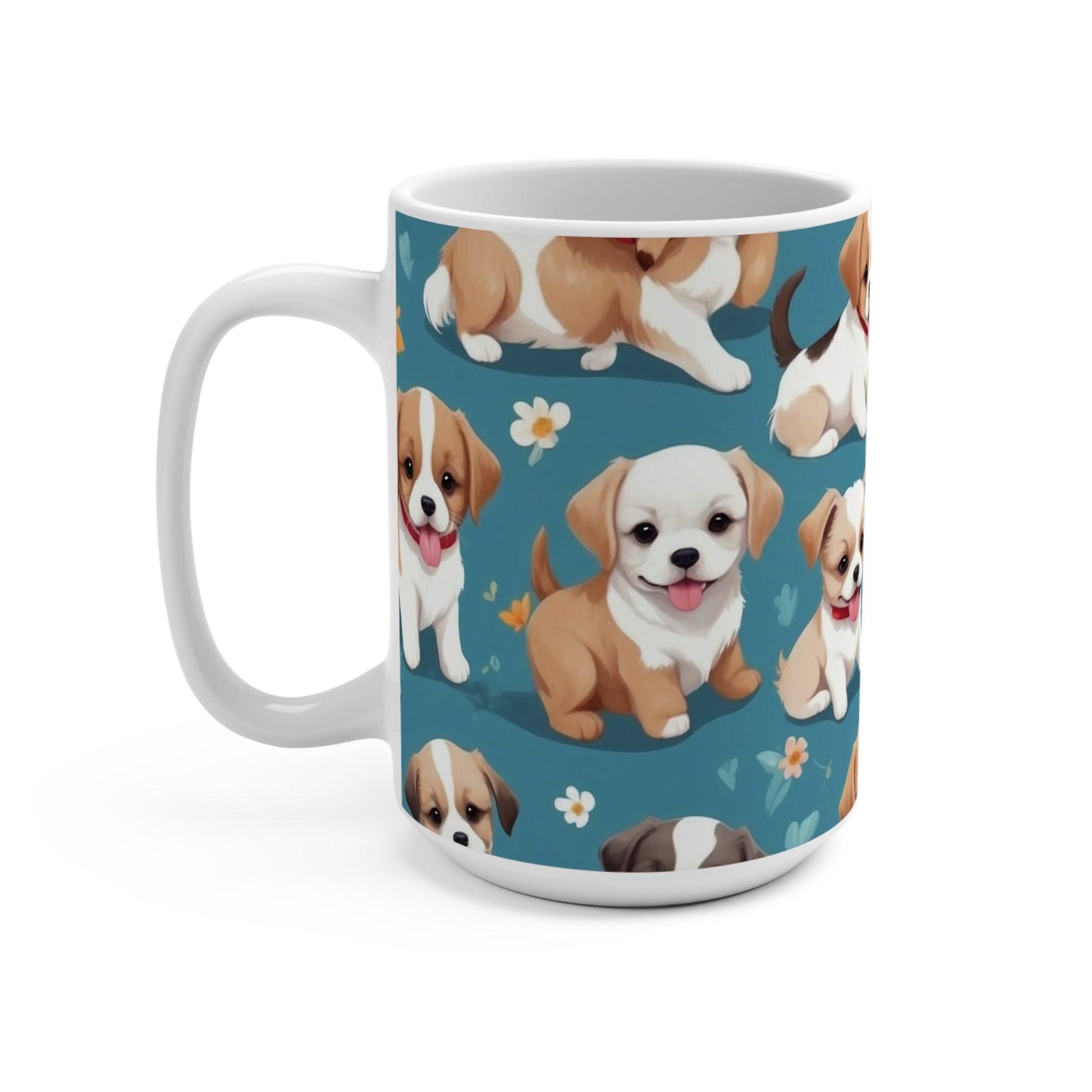 Dog Lovers Delight Mug ( 15 oz ) | Perfect for your morning coffee or evening tea | Great gift for dog lovers - Cosmic Creations by Karen