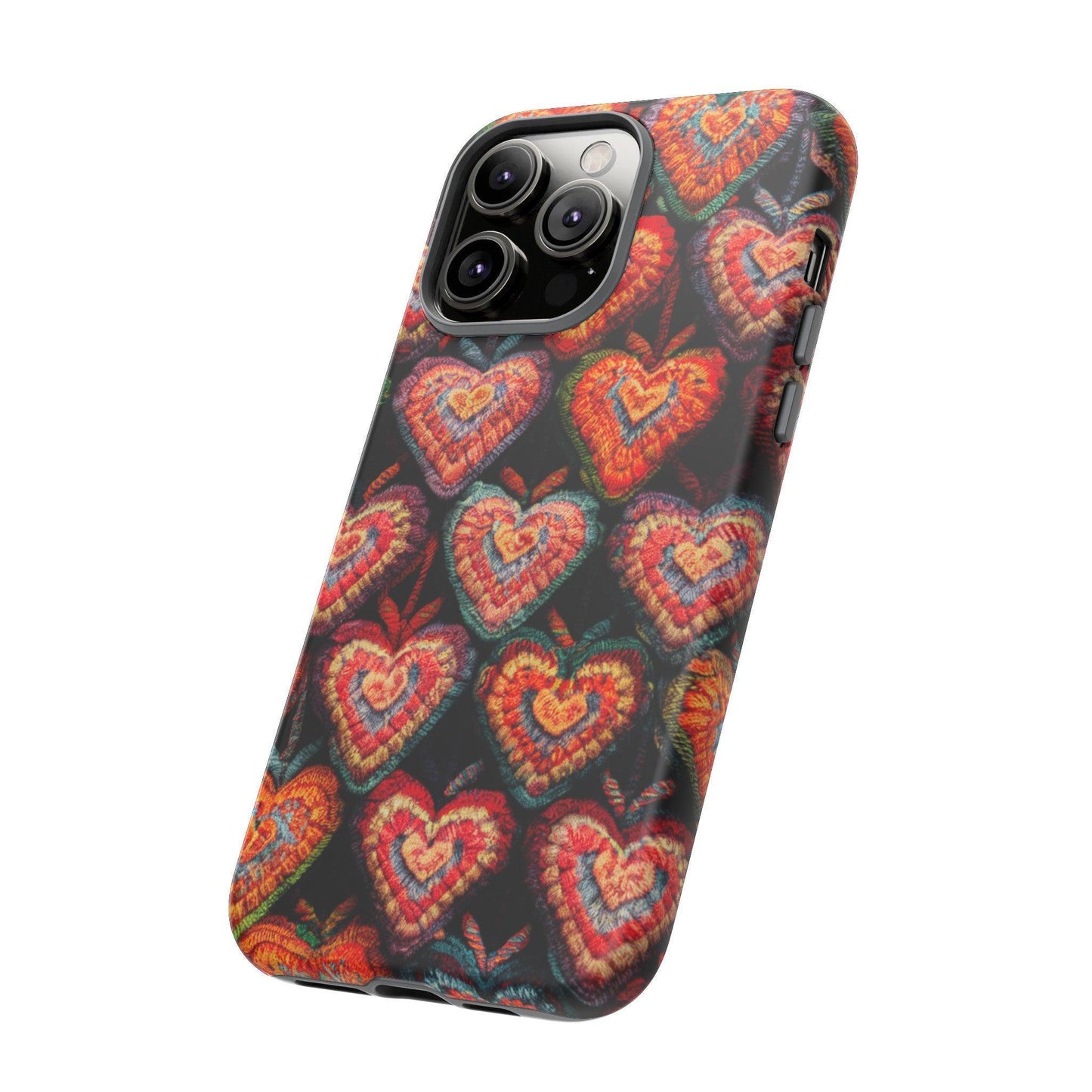 Tough Phone Case :" Eclectic Elegance Phone Case Collection" ( Hearts patterns)