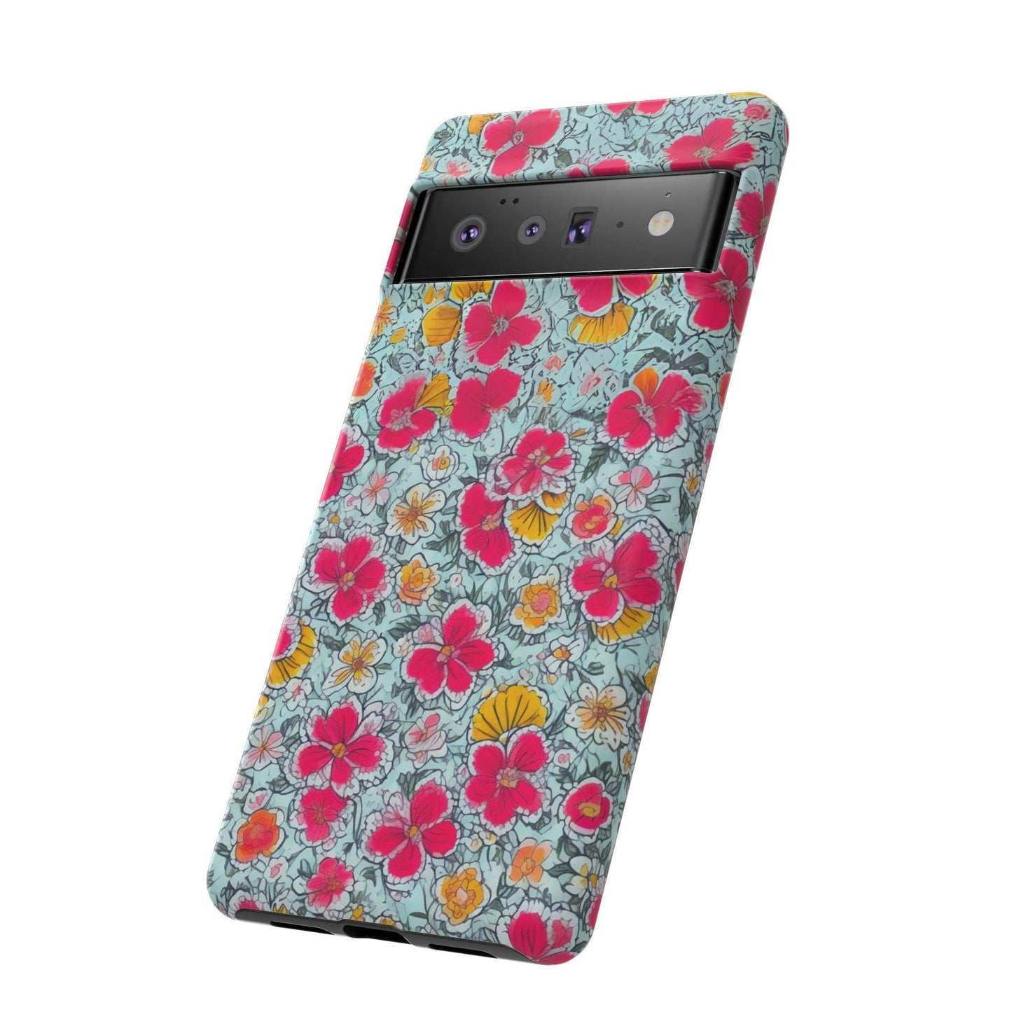 Tough Cellphone Case :" Eclectic Elegance Phone Case Collection" ( Floral patterns)