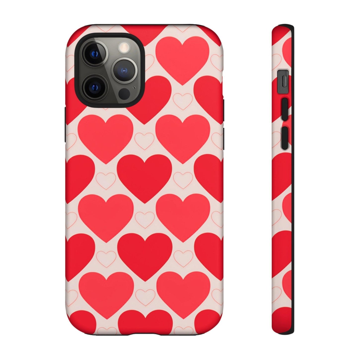 Tough Phone Case :" Eclectic Elegance Phone Case Collection" ( Hearts patterns)