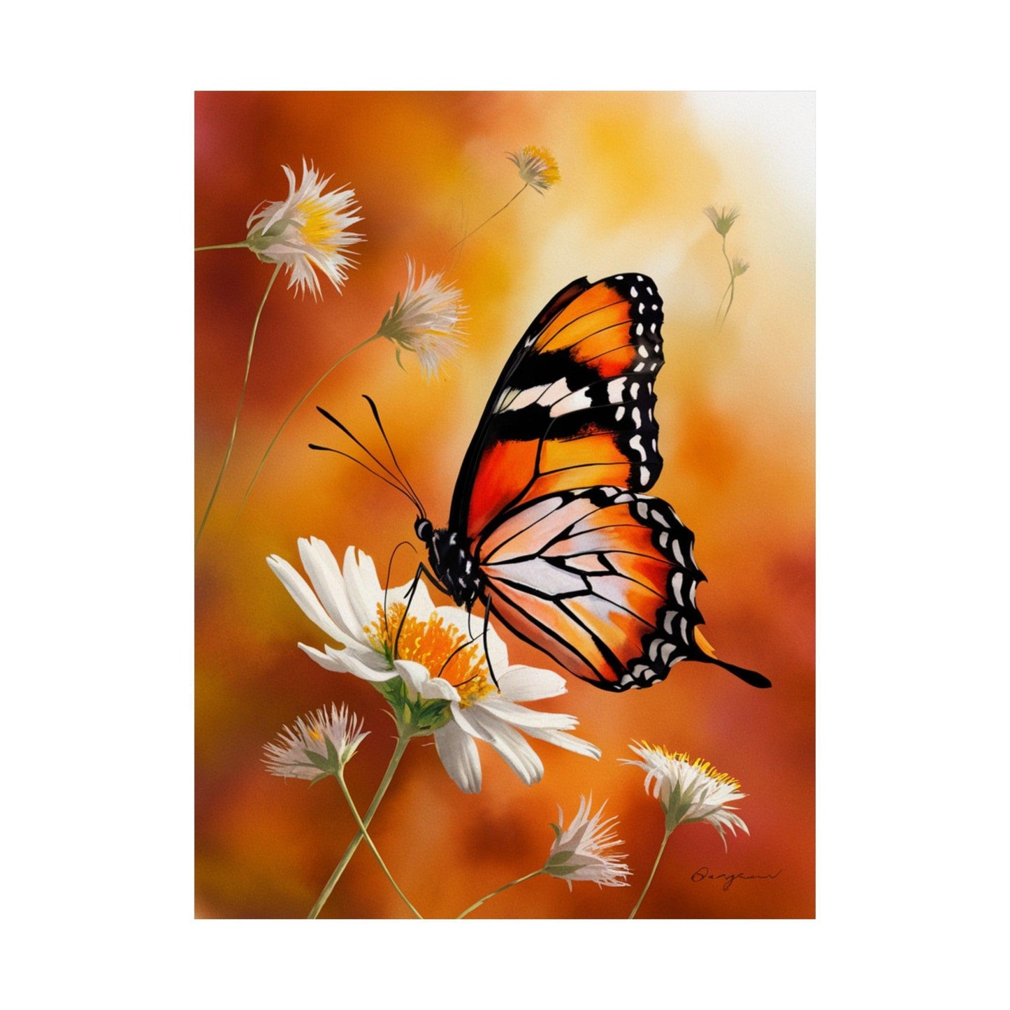 Monarch Butterfly Splendor Posters - Cosmic Creations by Karen