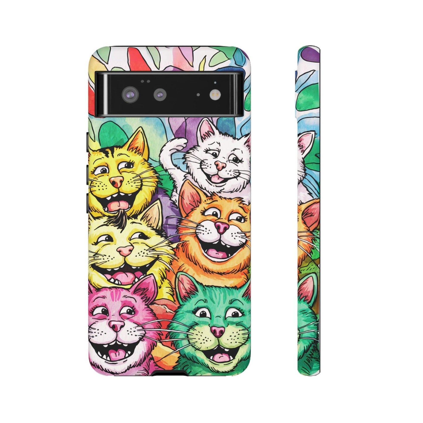 Cat Lovers Collection Tough Cellphone Case - Cosmic Creations by Karen