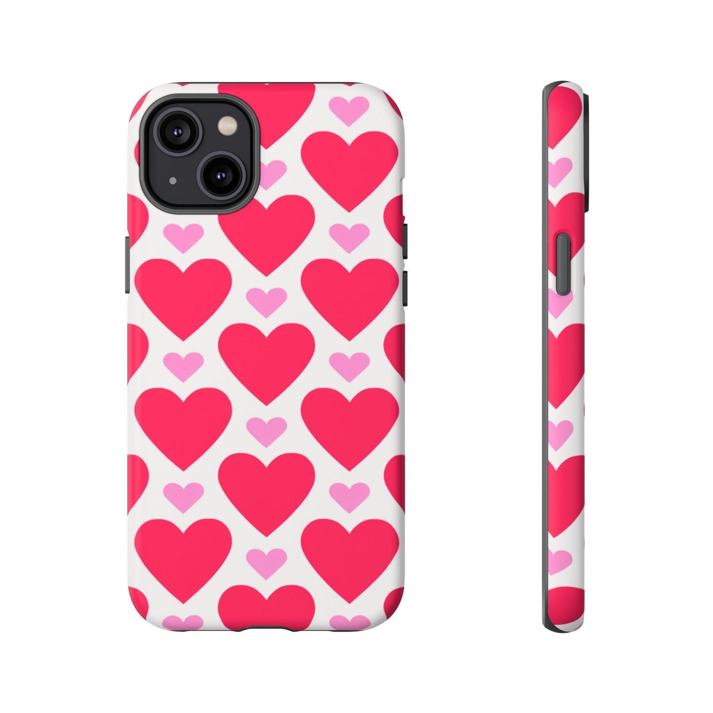 Tough Phone Case :" Eclectic Elegance Phone Case Collection" ( Hearts patterns)