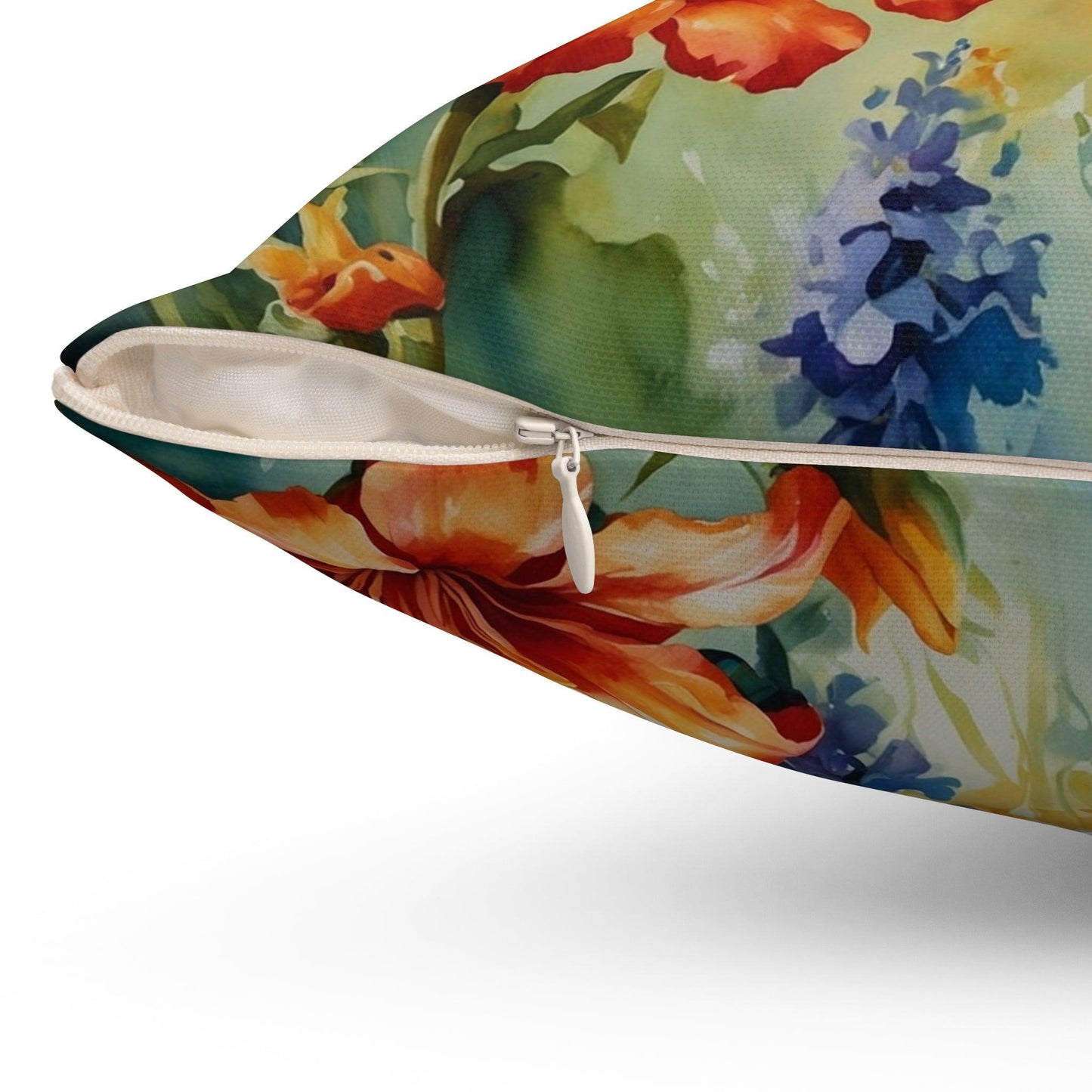 Hummingbird Harmony - Floral and Hummingbird Cushion