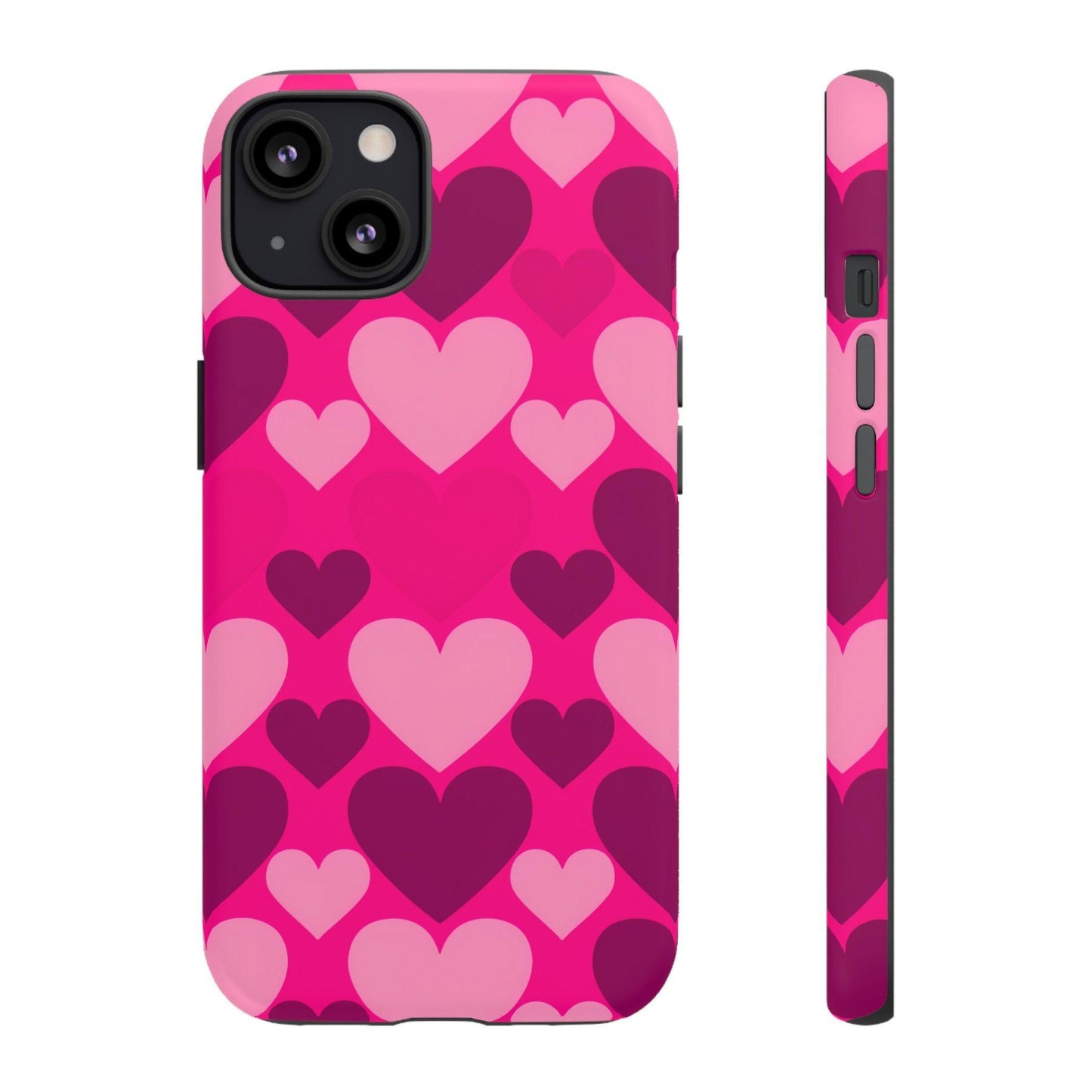 Tough Phone Case :" Eclectic Elegance Phone Case Collection" ( Hearts patterns)