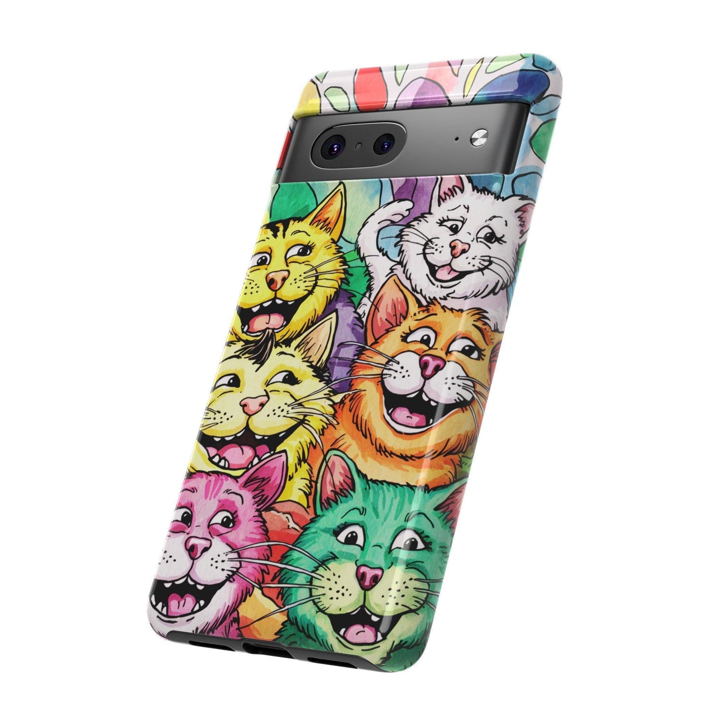 Cat Lovers Collection Tough Cellphone Case - Cosmic Creations by Karen