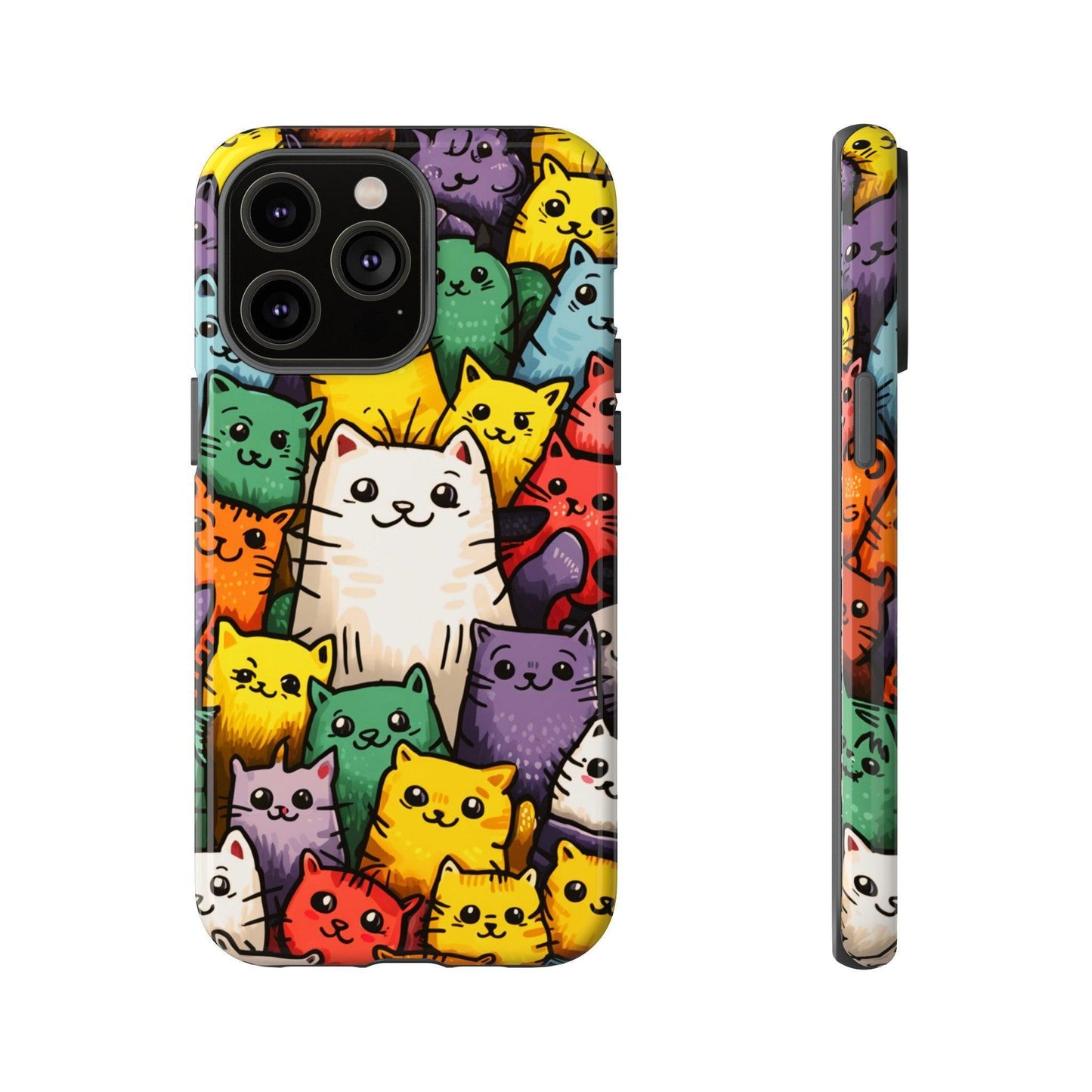 Cat Lovers Collection Tough Cellphone Case - Cosmic Creations by Karen