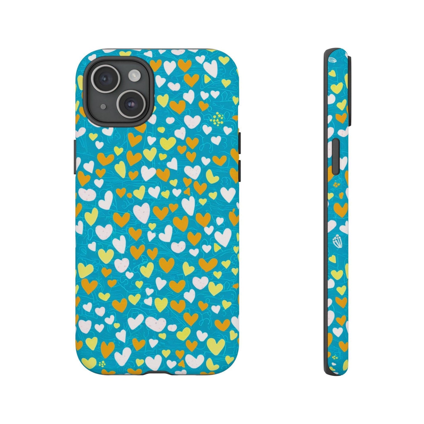 Tough Phone Case :" Eclectic Elegance Phone Case Collection" ( Hearts patterns)